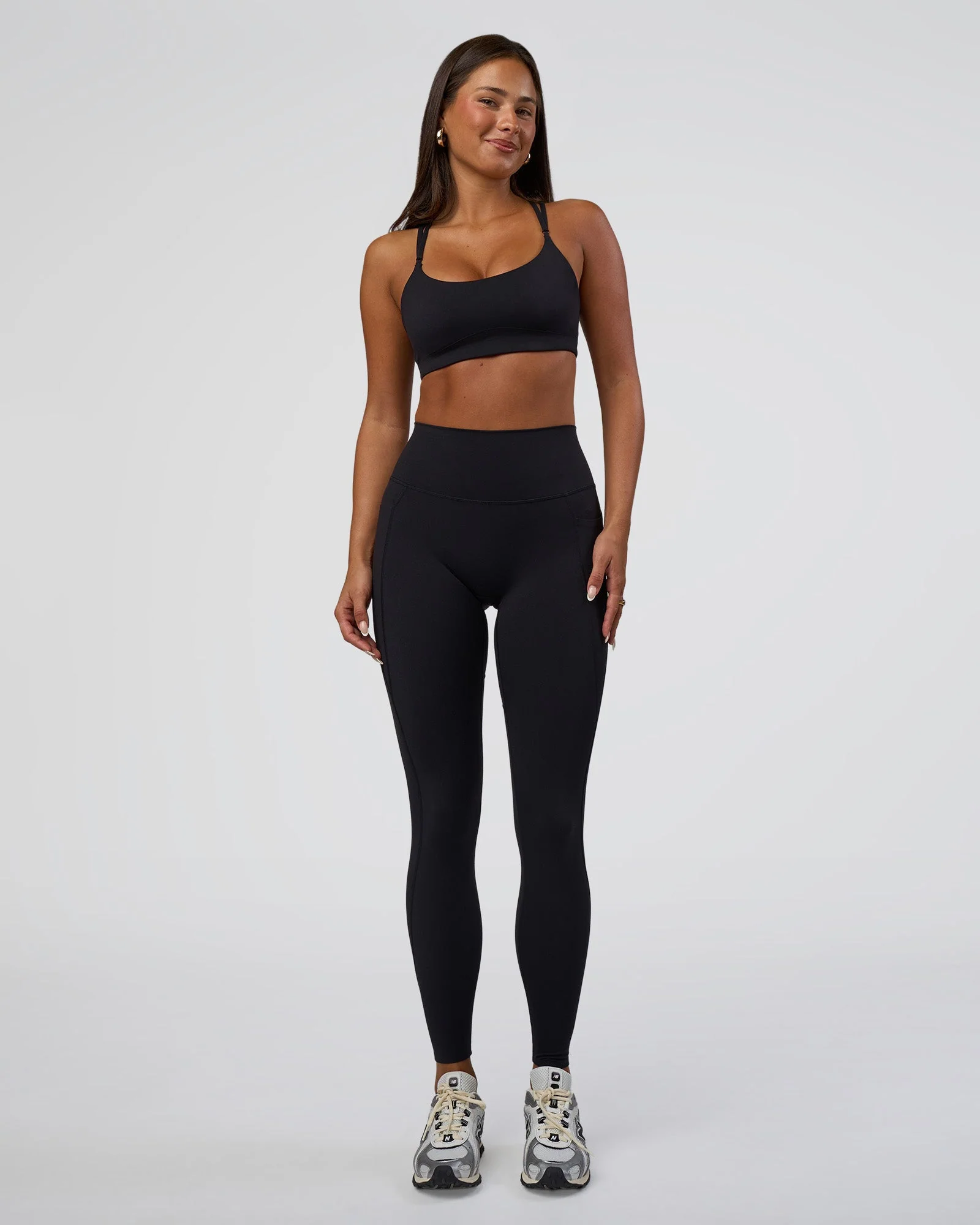 Elixir Defined High-Rise Full Length Legging Pockets - Black - Image 9