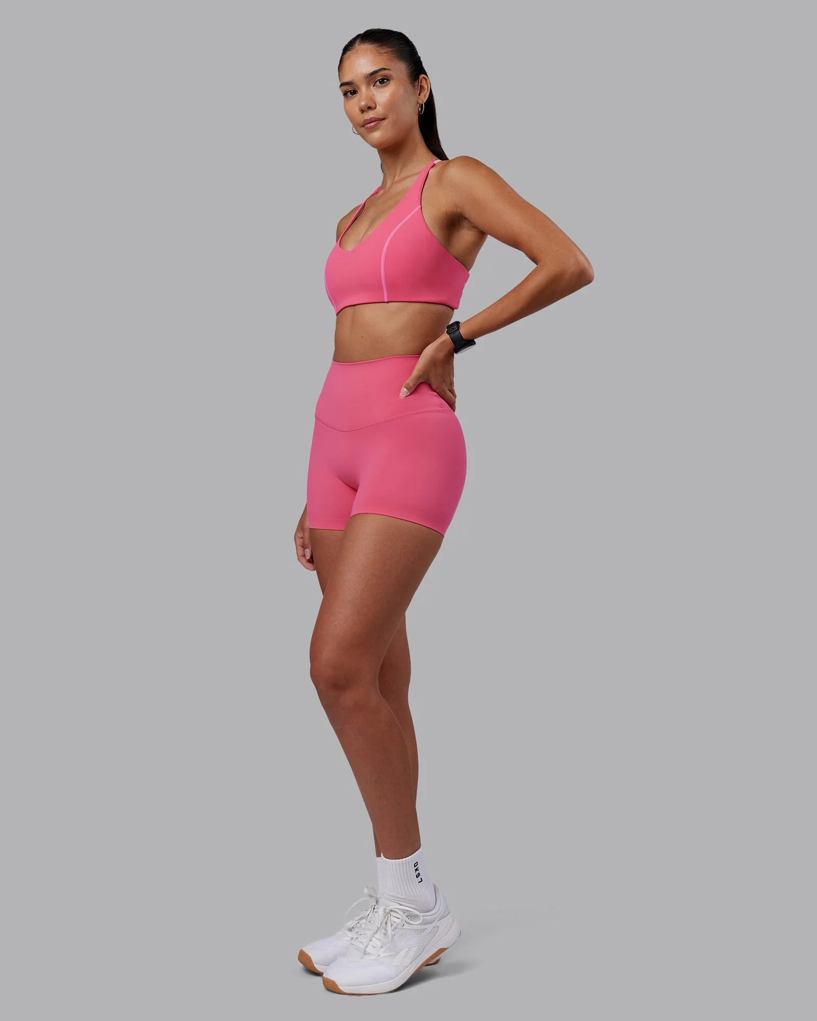 Elixir High-Rise 4" Short - Hot Pink - Image 4