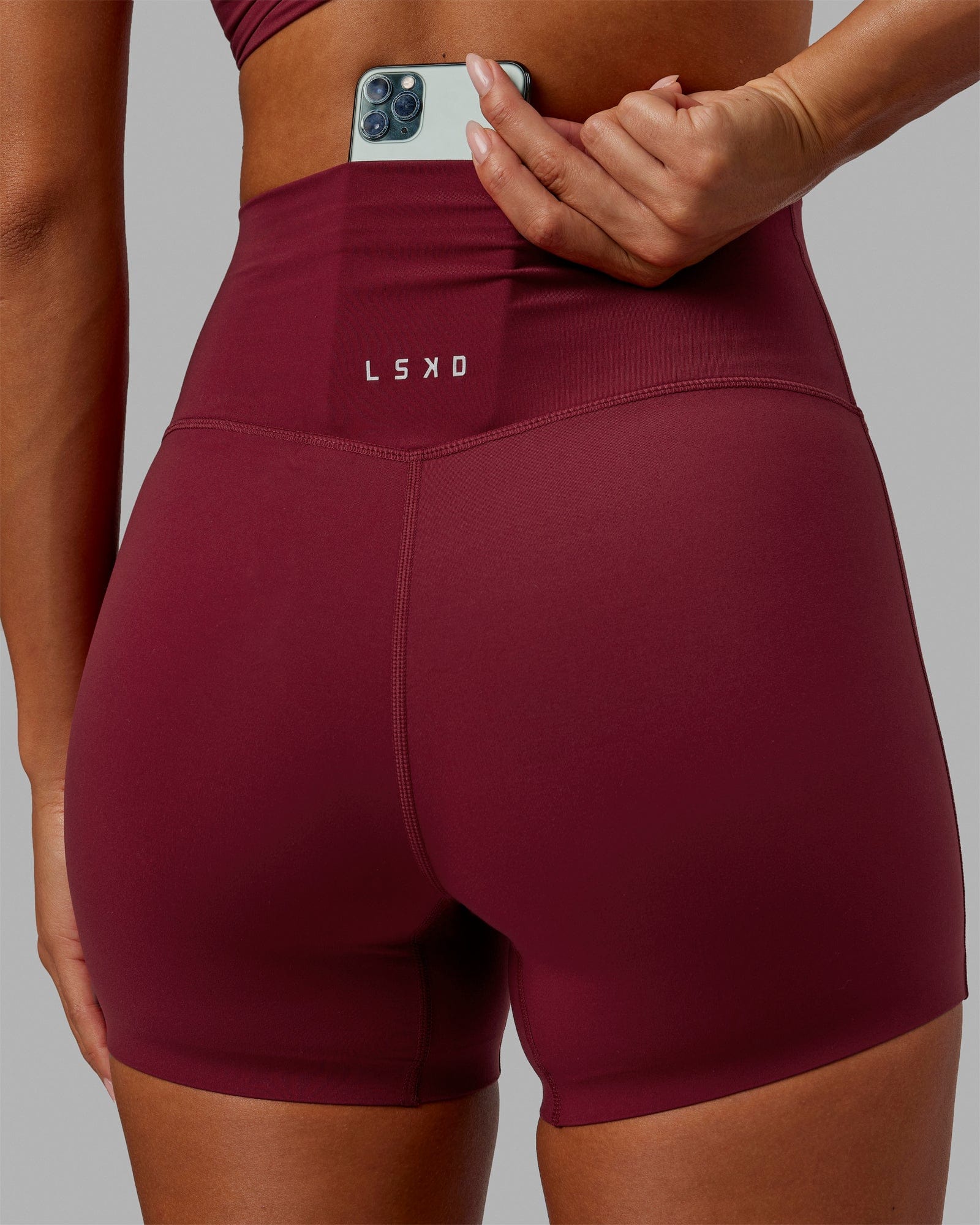Elixir Ultra High-Rise 4" Short - Cranberry - Image 8