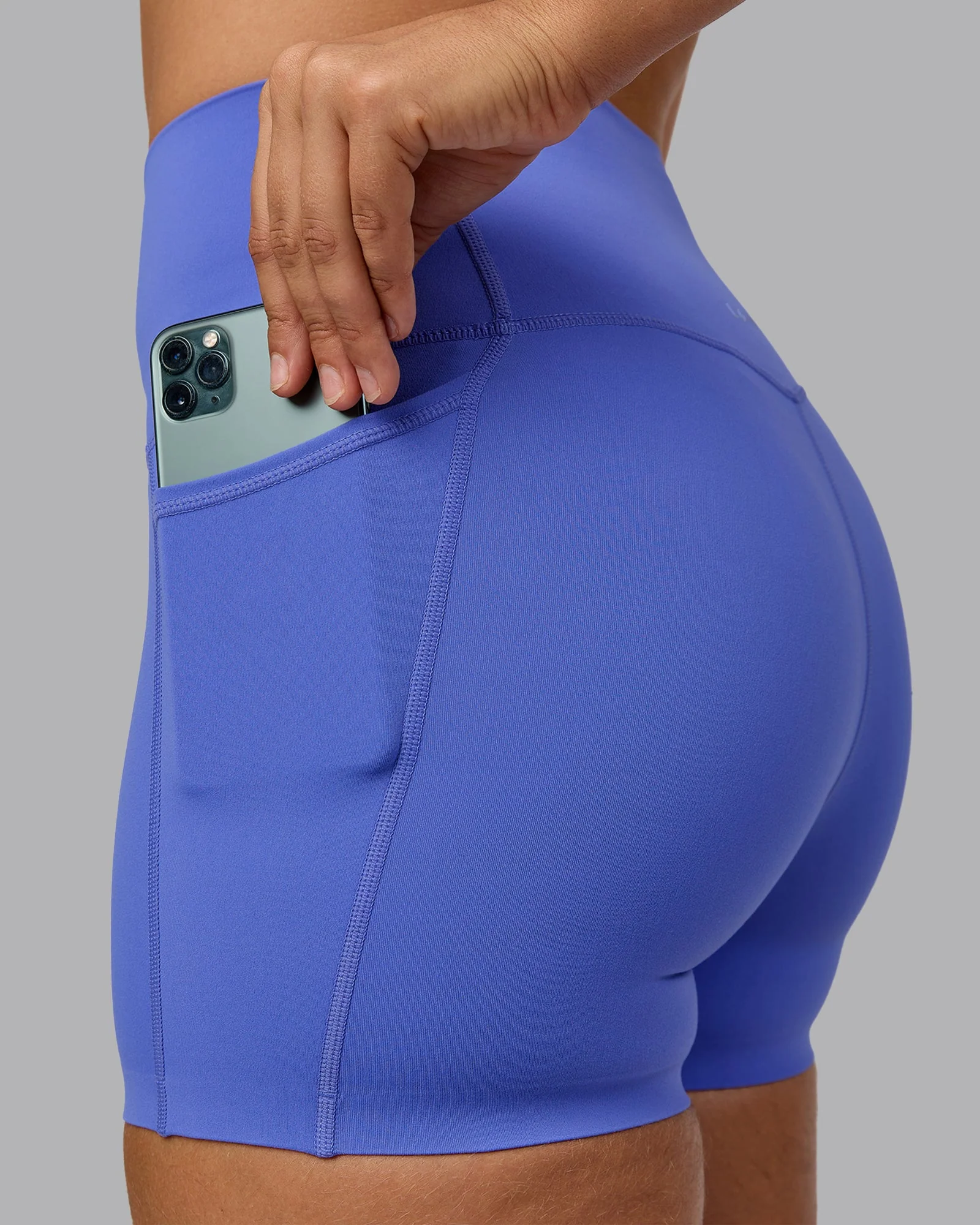 Elixir Ultra High-Rise 4" Short Pockets - Baja Blue - Image 3