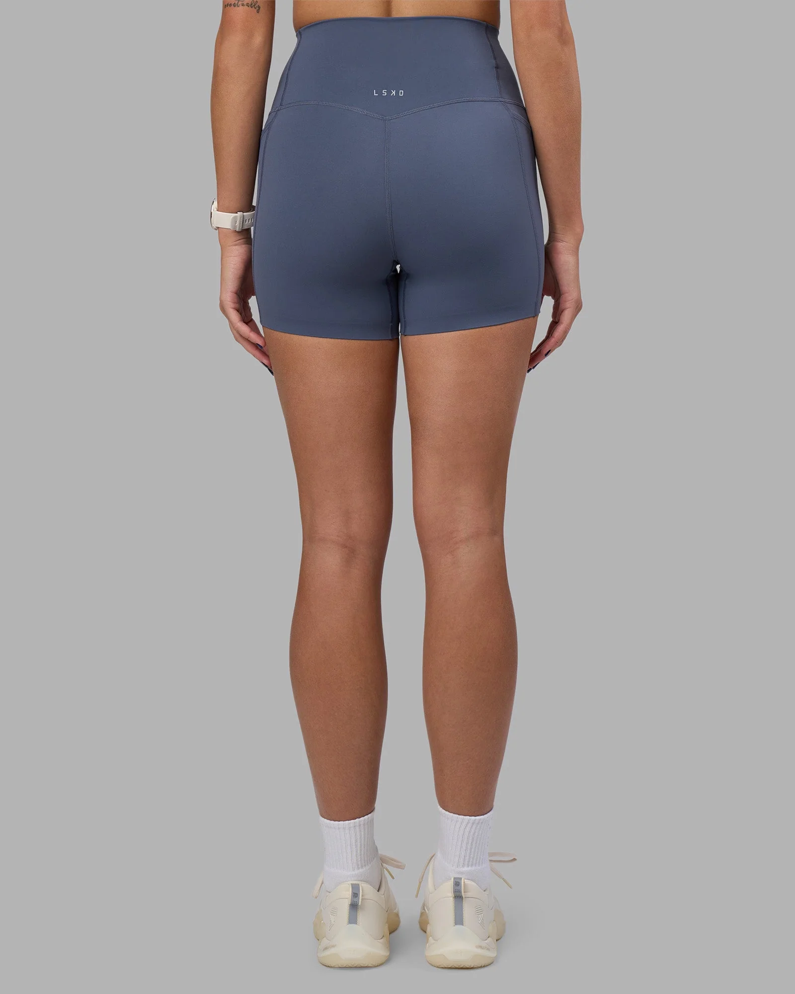 Elixir Ultra High-Rise 4" Short Pockets - Night Shadow - Image 4