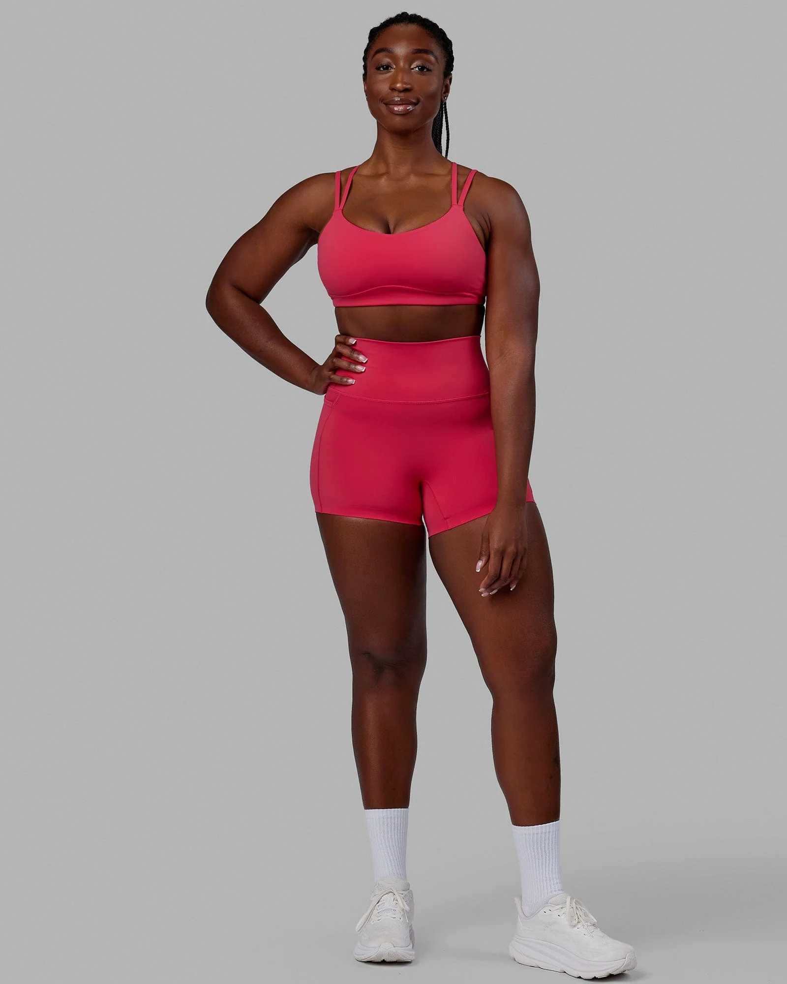 Elixir Ultra High-Rise 4" Short Pockets - Raspberry - Image 5
