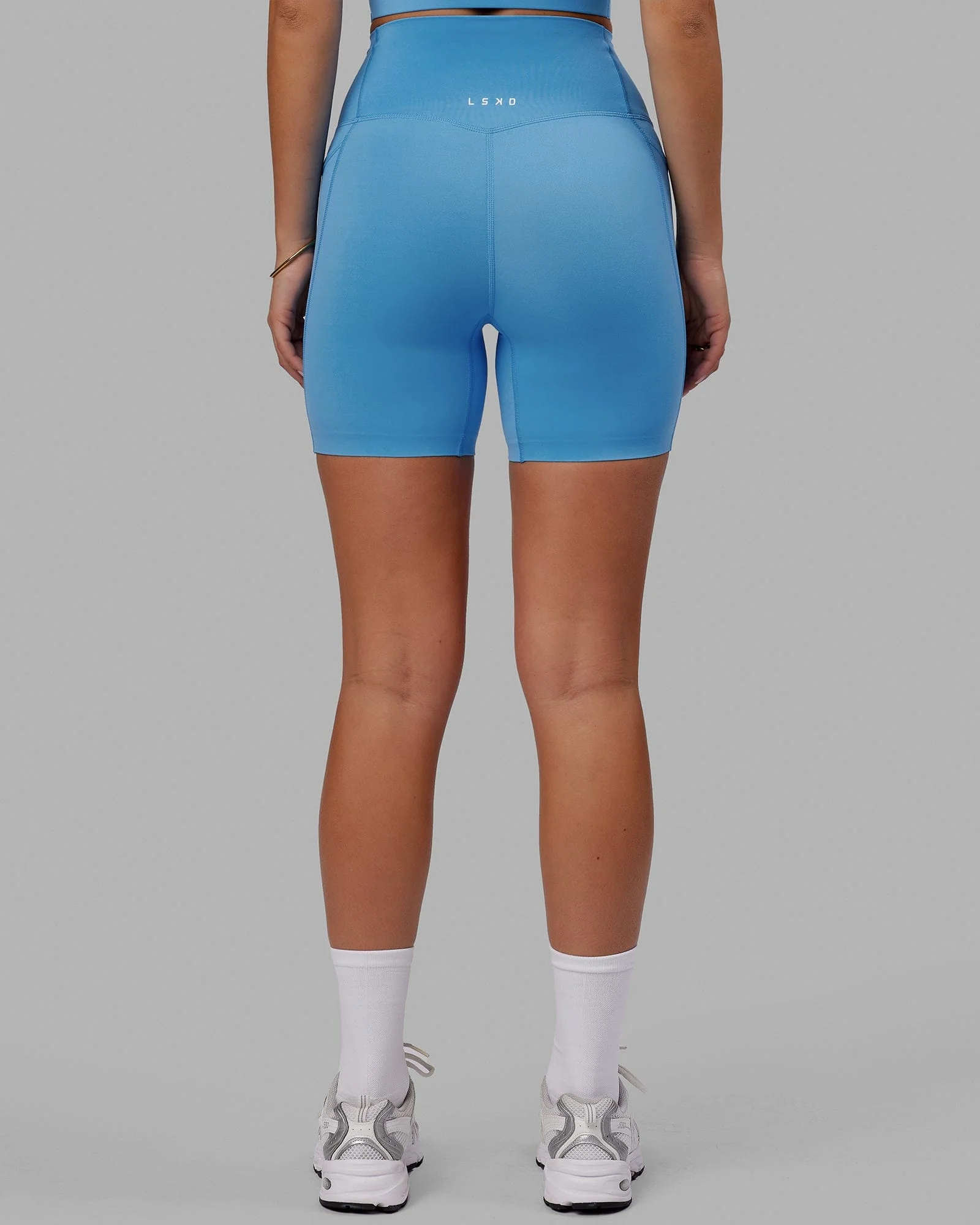 Elixir Ultra High-Rise 6" Short Pockets - Azure Blue - Image 4
