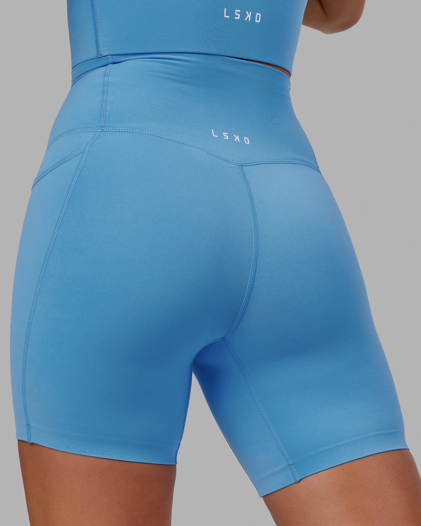 Elixir Ultra High-Rise 6" Short Pockets - Azure Blue - Image 7