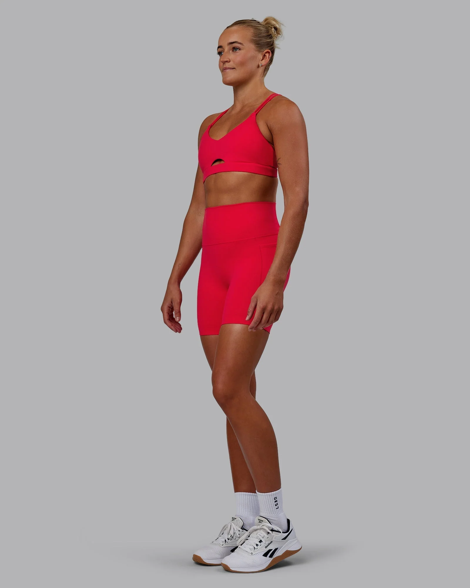 Elixir Ultra High-Rise 6" Short Pockets - Scarlet - Image 7