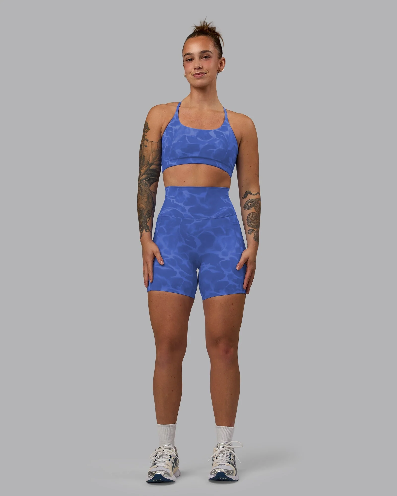 Elixir Ultra High-Rise 6" Short Pockets - Tranquil-Power Cobalt