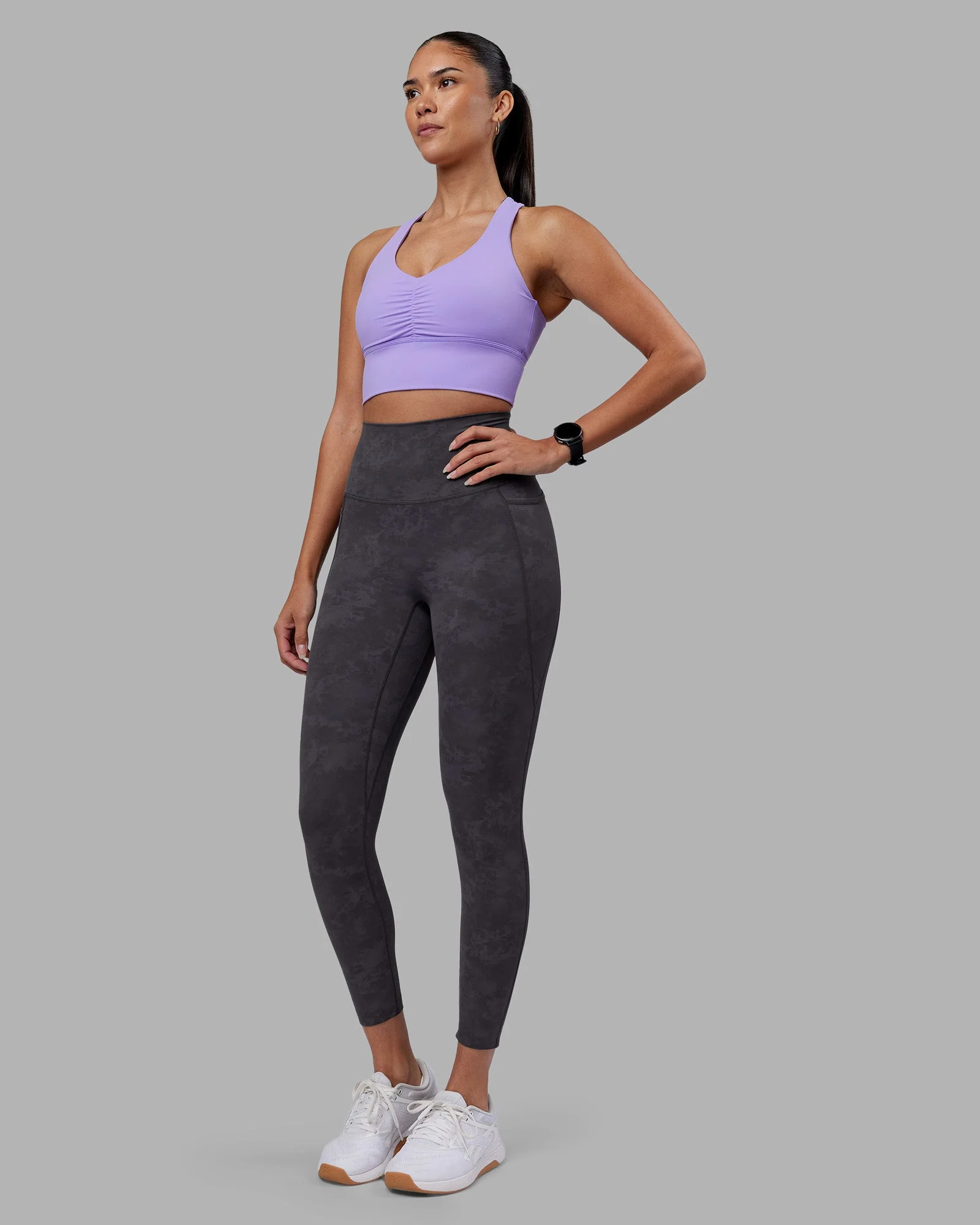 Elixir Ultra High-Rise 7/8 Legging Pockets - Dark Storm Wash - Image 3