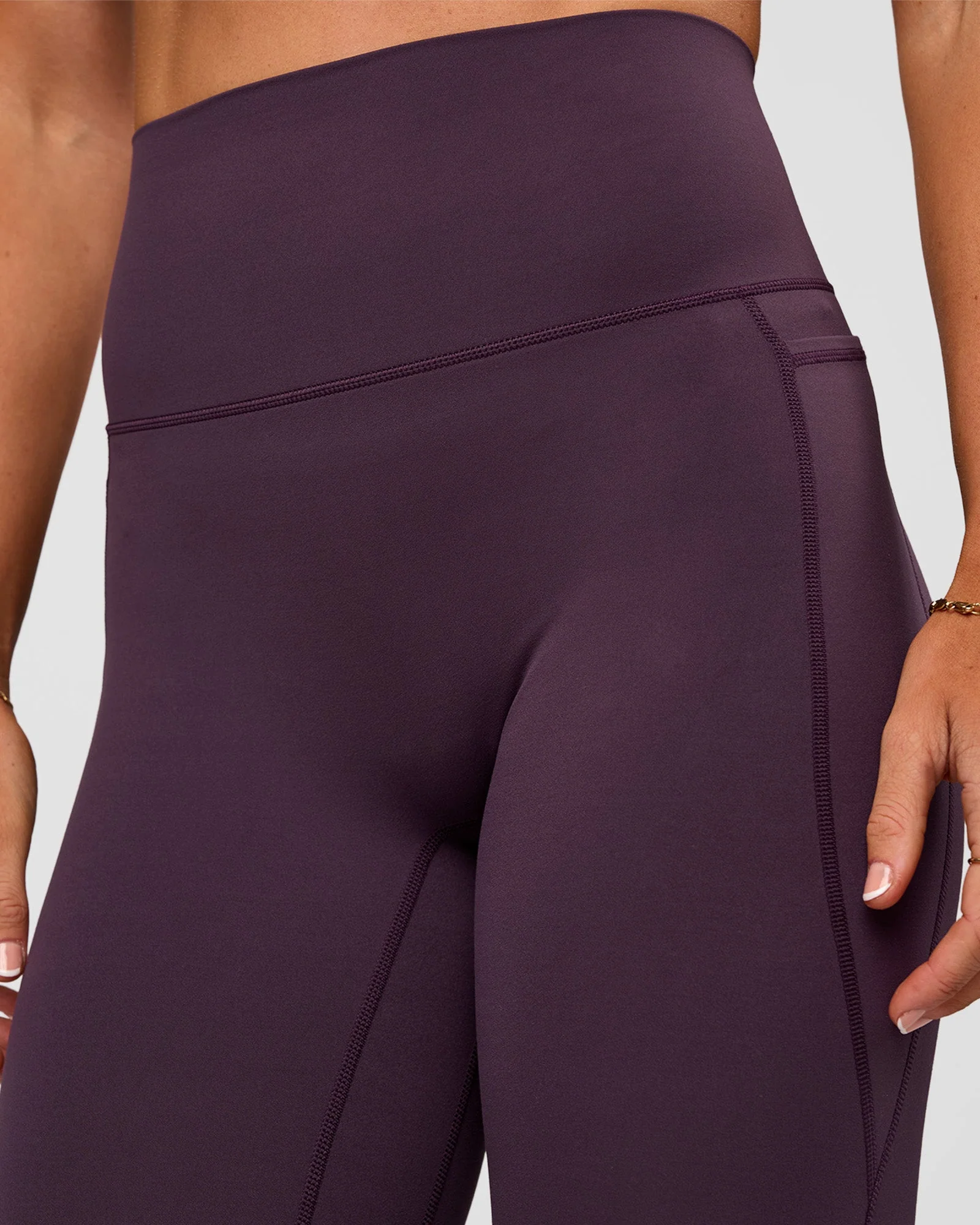 Elixir Ultra High-Rise 7/8 Legging Pockets - Midnight Plum - Image 11