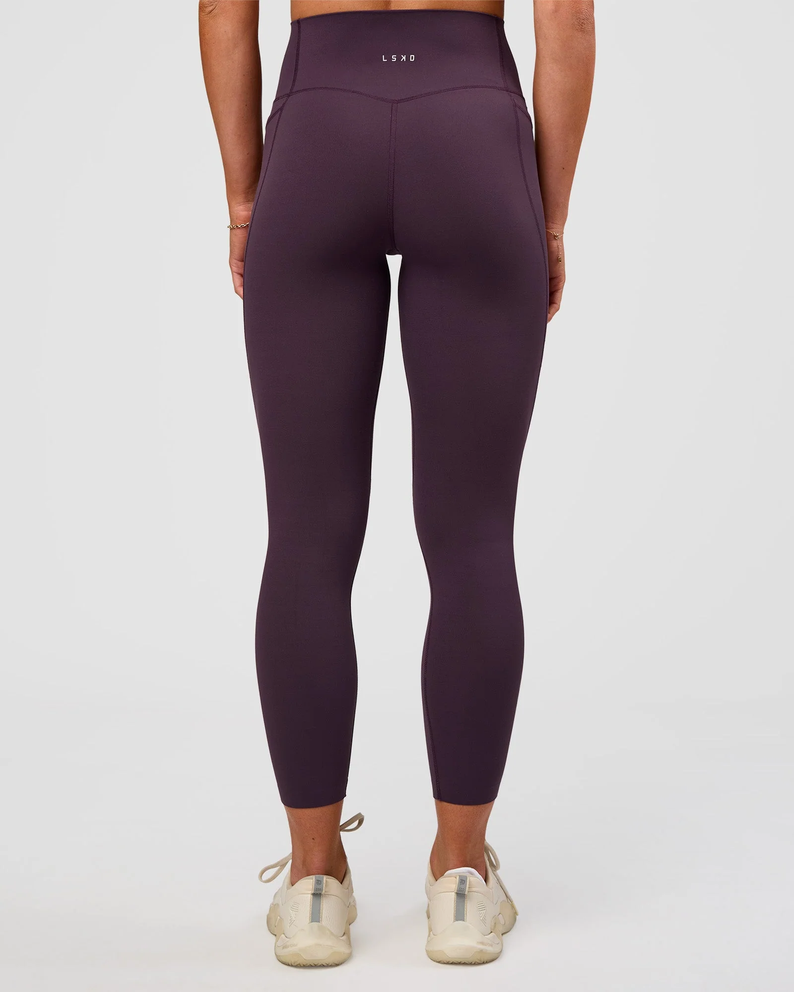 Elixir Ultra High-Rise 7/8 Legging Pockets - Midnight Plum - Image 3