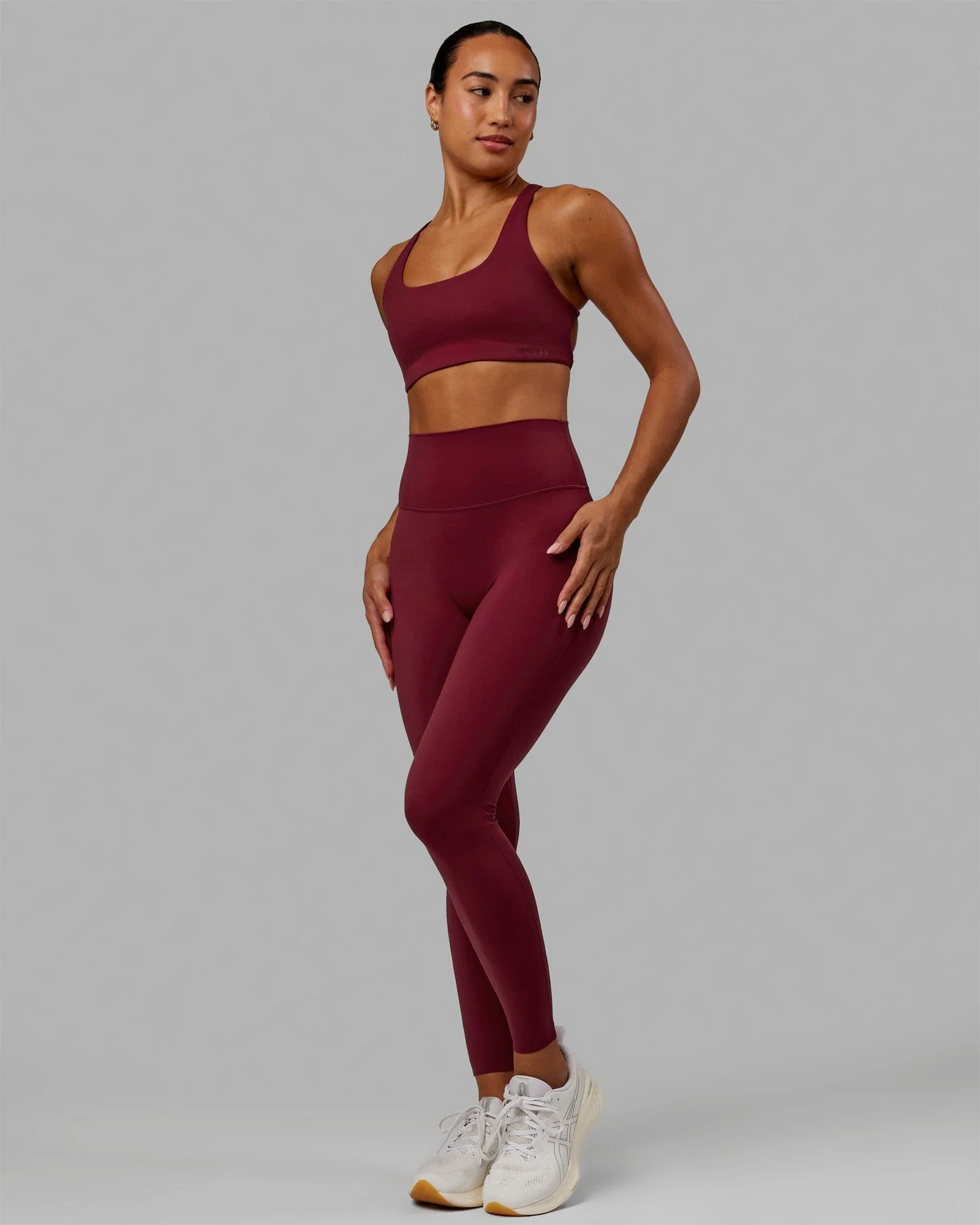 Elixir Ultra High-Rise Full Length Legging - Cranberry - Image 3