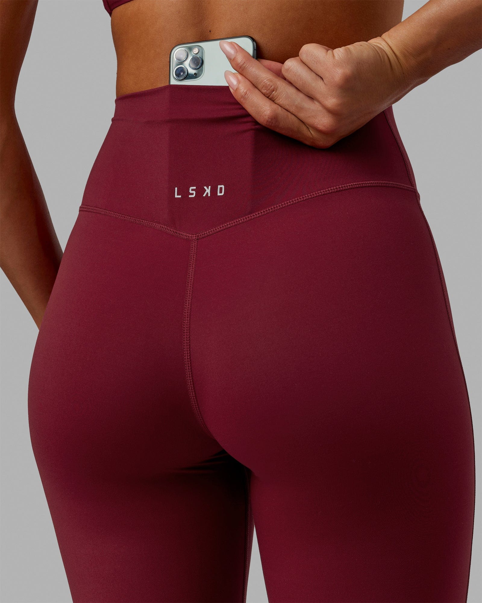 Elixir Ultra High-Rise Full Length Legging - Cranberry - Image 4