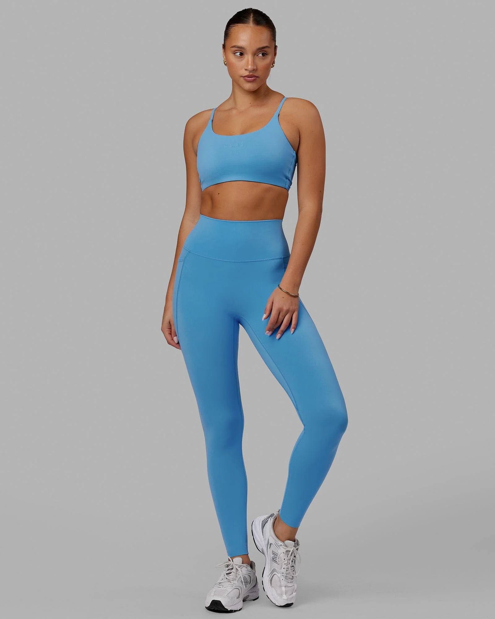 Elixir Ultra High-Rise Full Length Legging Pockets - Azure Blue