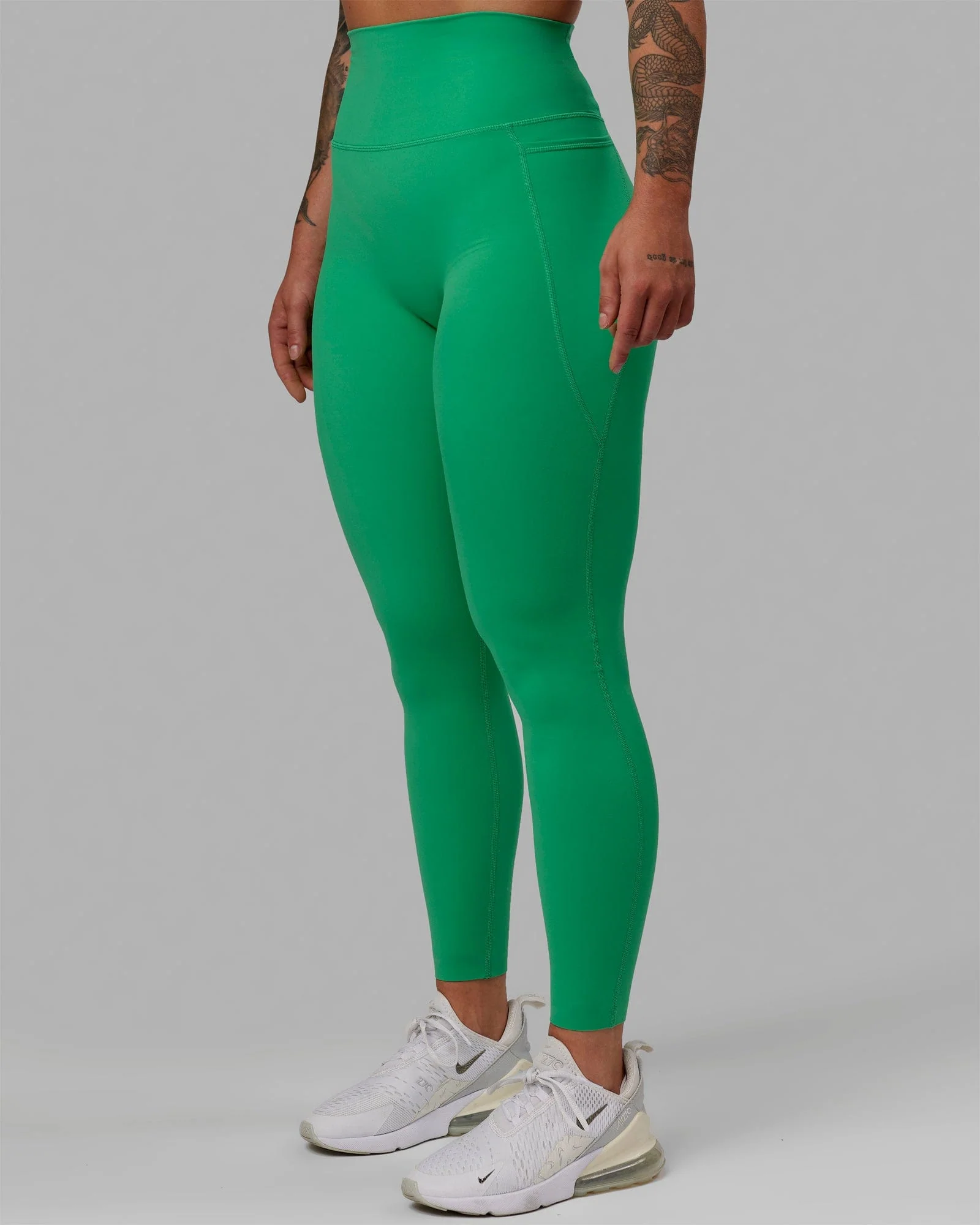 Elixir Ultra High-Rise Full Length Legging Pockets - Holly Green - Image 9