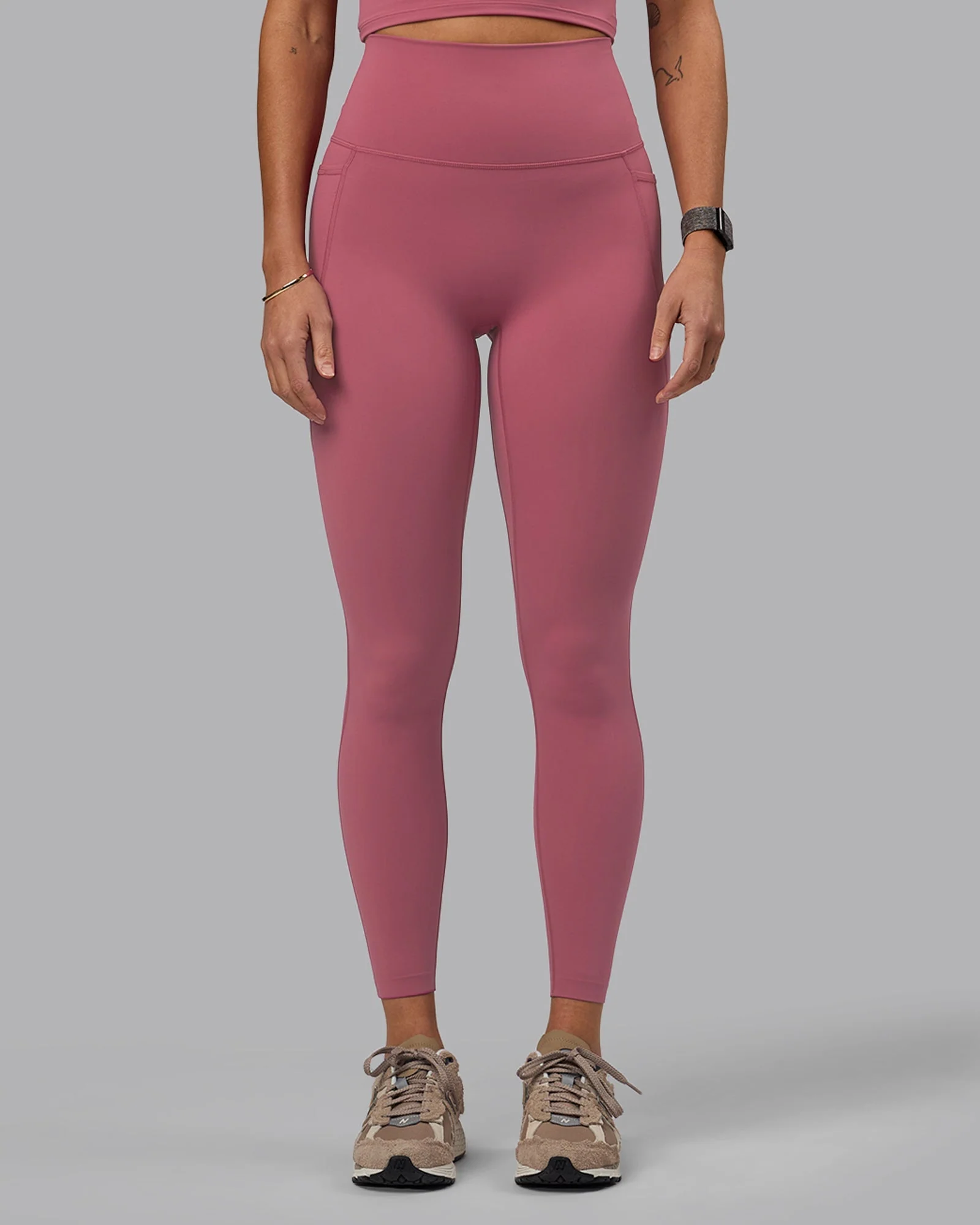 Elixir Ultra High-Rise Full Length Legging Pockets - Mauve Haze