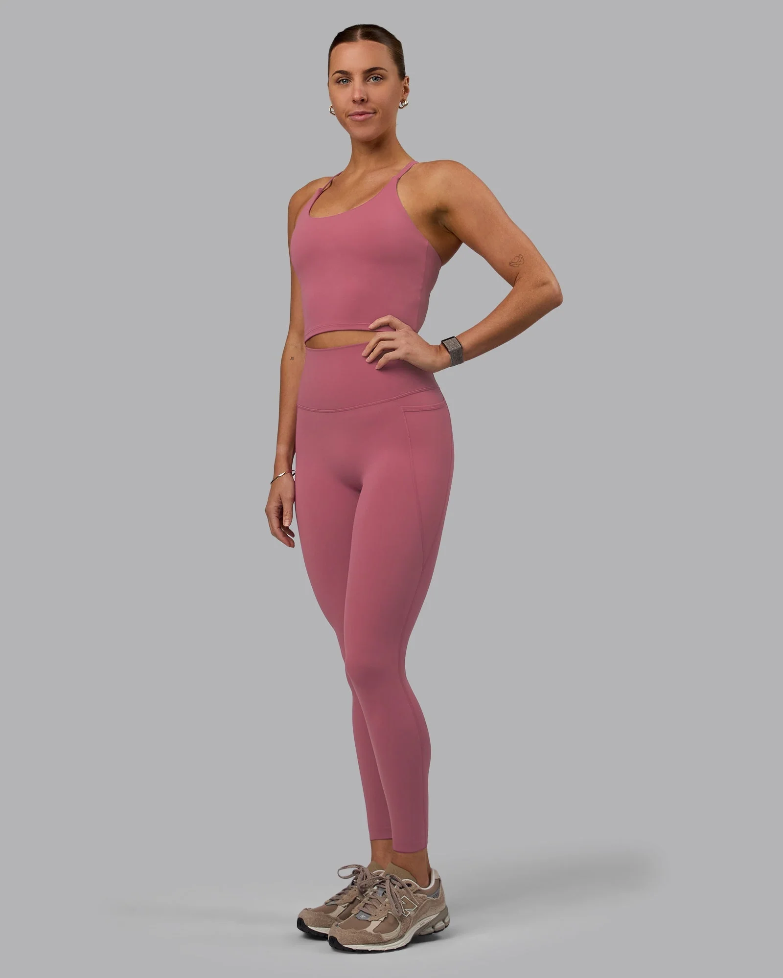 Elixir Ultra High-Rise Full Length Legging Pockets - Mauve Haze - Image 6