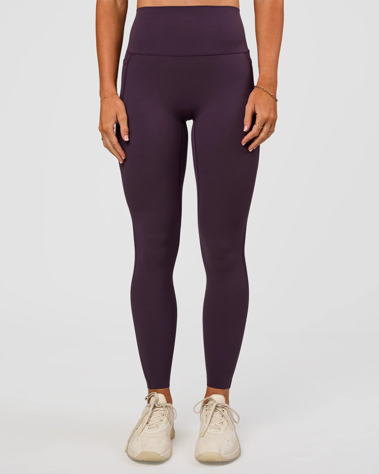 Elixir Ultra High-Rise Full Length Legging Pockets - Midnight Plum - Image 4