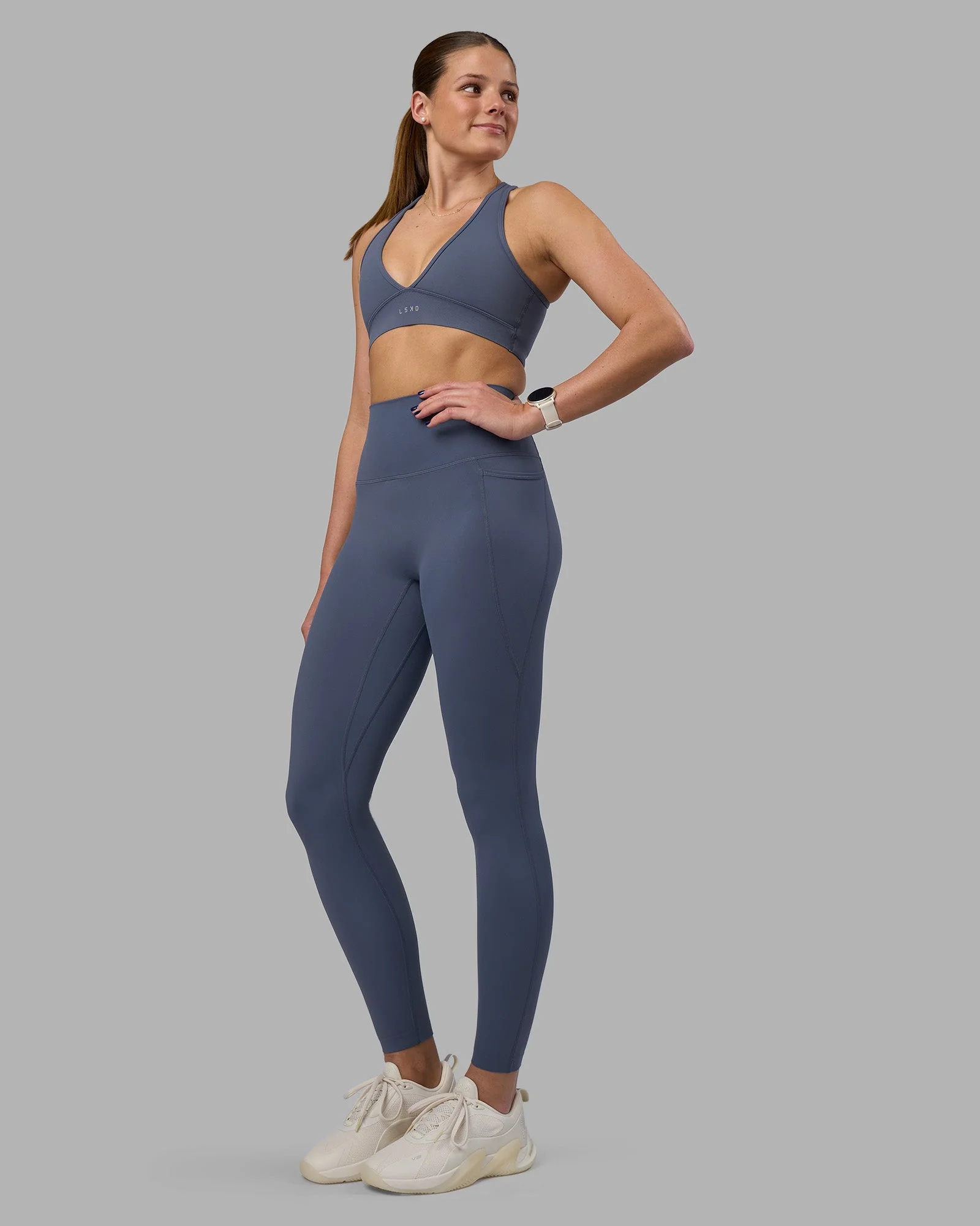 Elixir Ultra High-Rise Full Length Legging Pockets - Night Shadow - Image 7