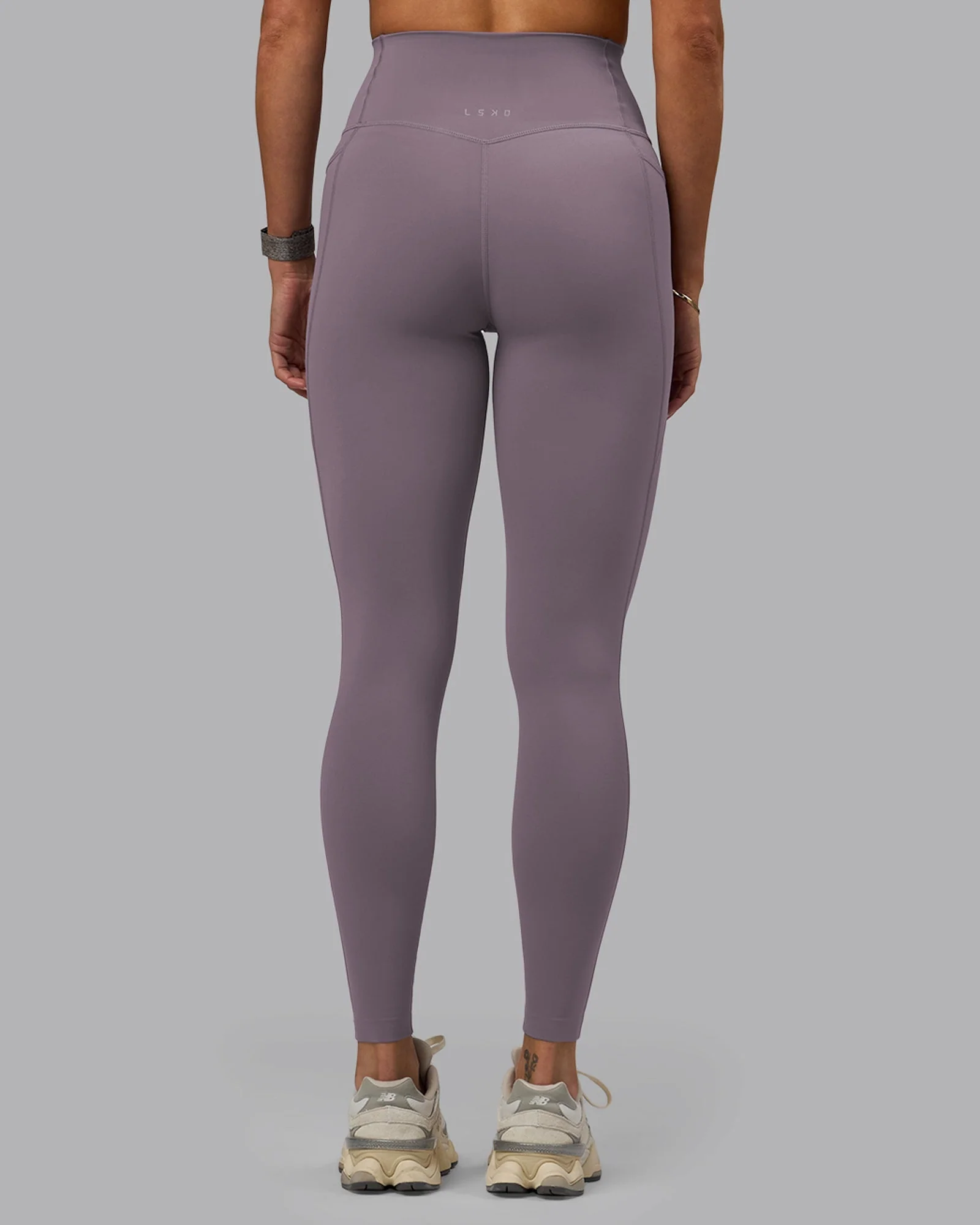 Elixir Ultra High-Rise Full Length Legging Pockets - Purple Sage - Image 3
