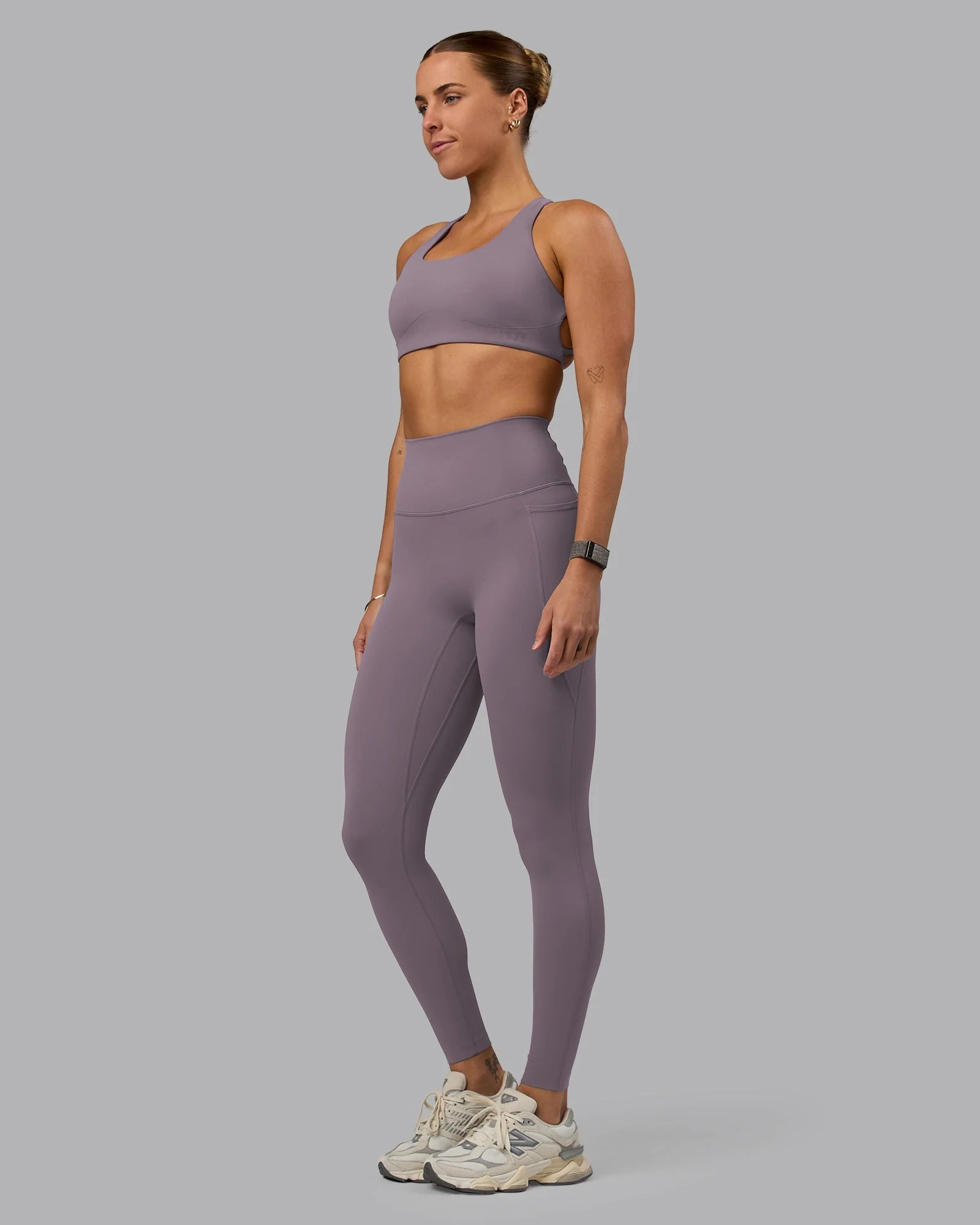 Elixir Ultra High-Rise Full Length Legging Pockets - Purple Sage - Image 7