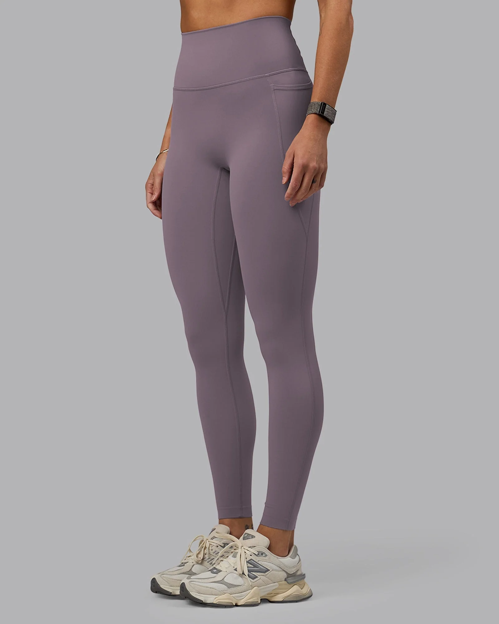 Elixir Ultra High-Rise Full Length Legging Pockets - Purple Sage - Image 8