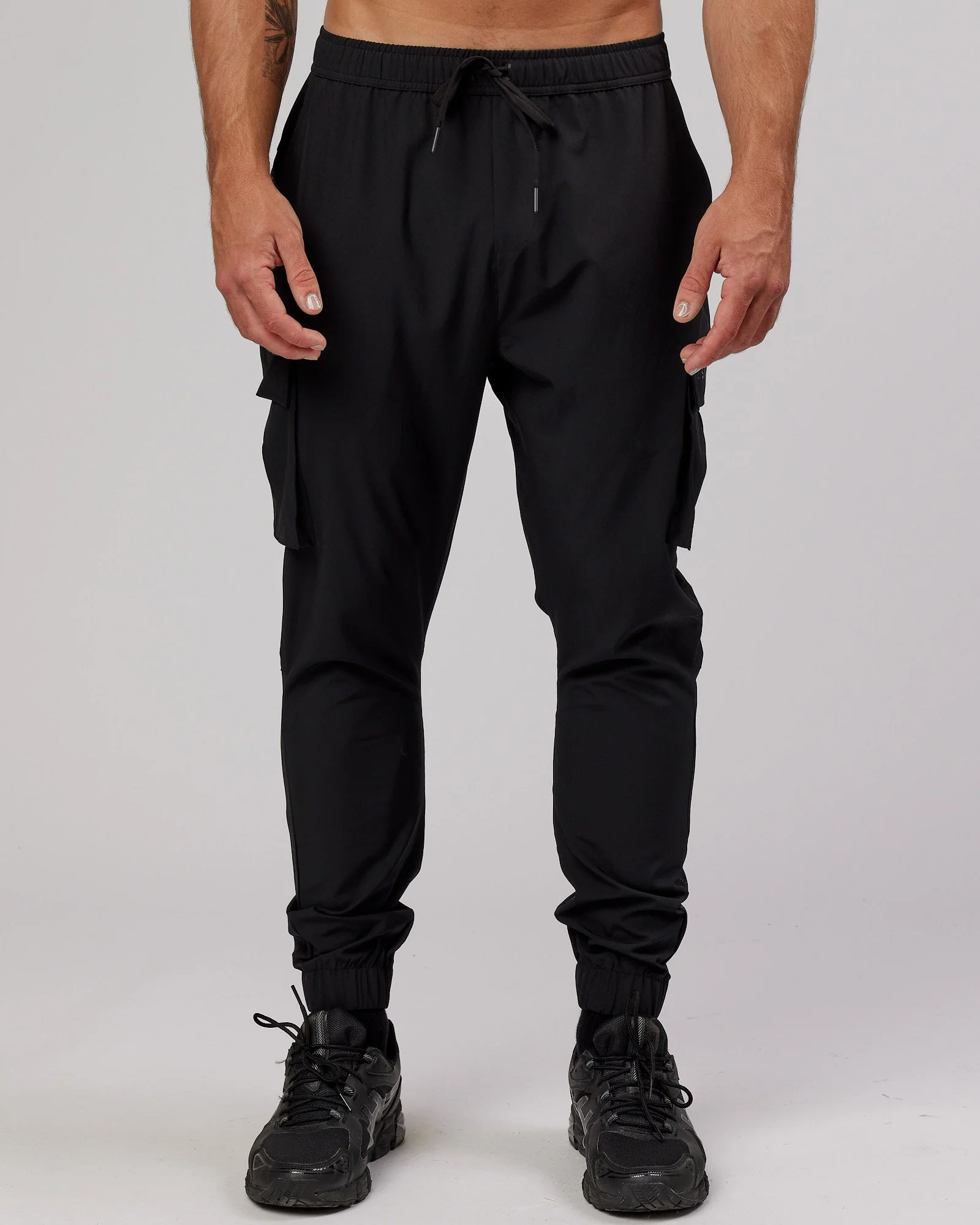 Energy Stretch Performance Cargo Joggers - Black - Image 5