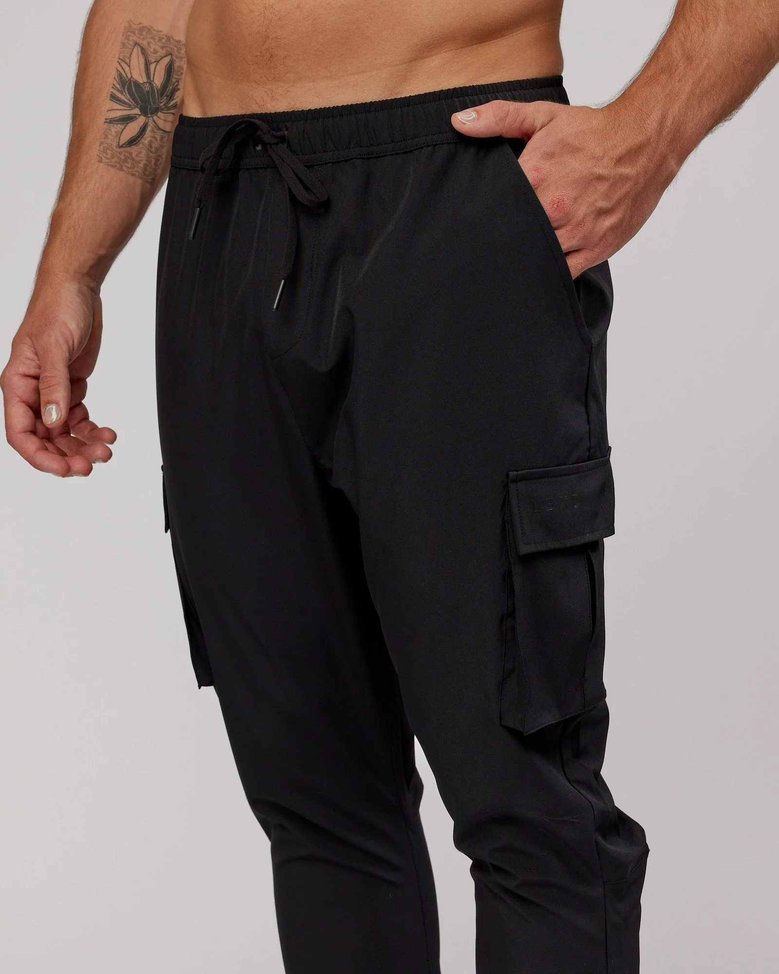Energy Stretch Performance Cargo Joggers - Black - Image 7