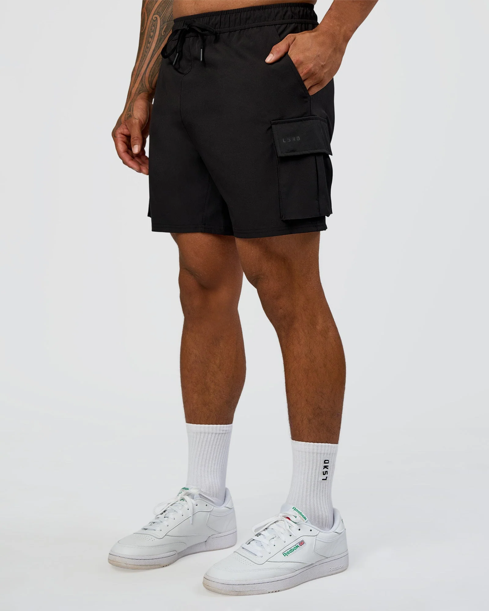 Energy Stretch 6" Performance Cargo Short - Black