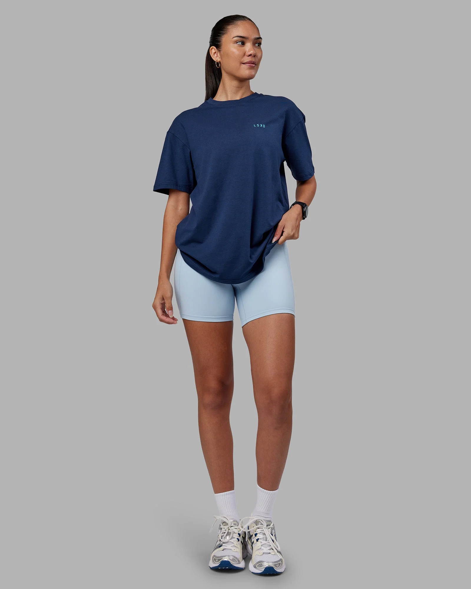 Enjoy the Journey Value Series FLXCotton Tee Oversize - Future Navy-Blue Atoll - Image 10