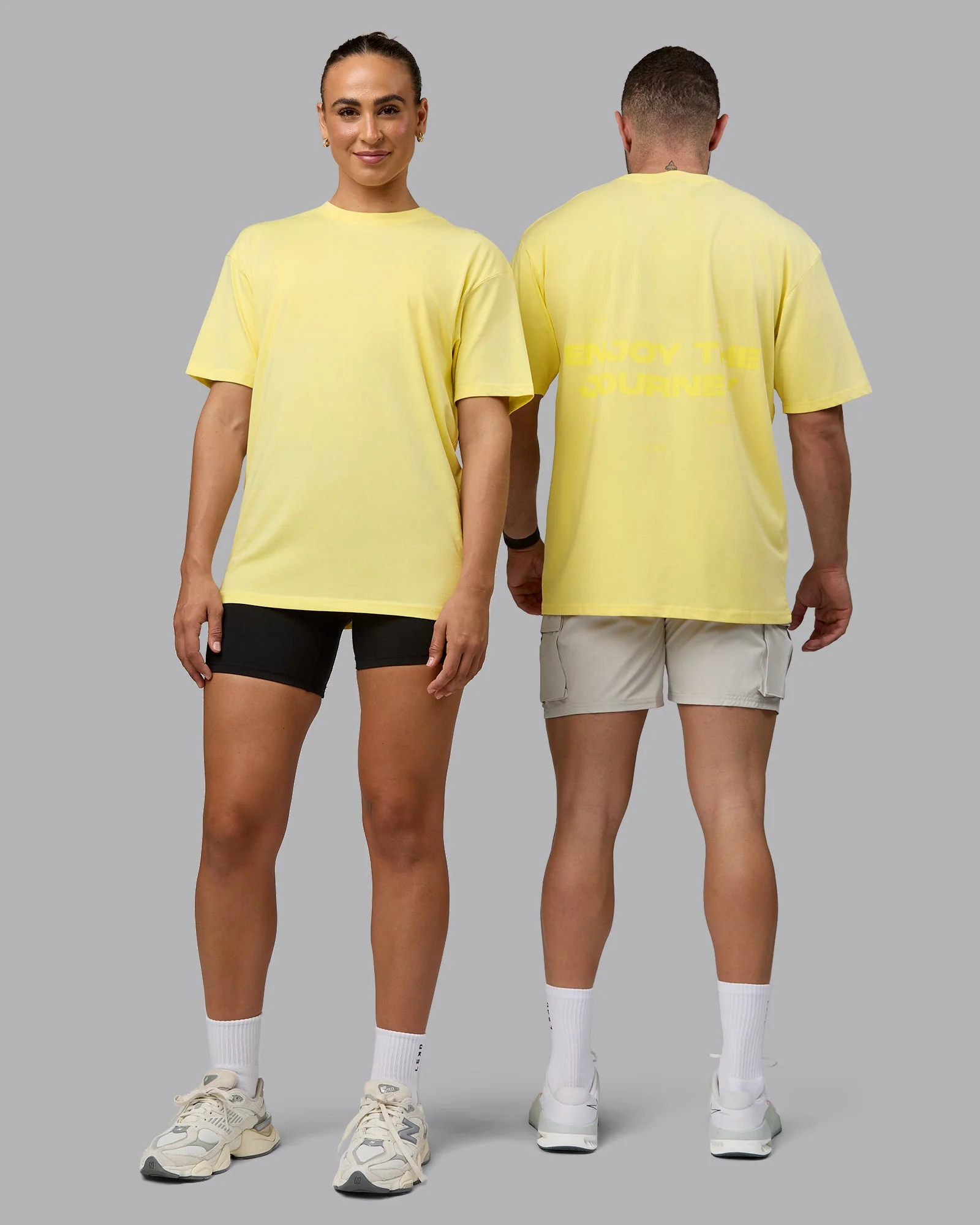 Enjoy the Journey Value Series FLXCotton Tee Oversize - Pale Yellow-Sundress