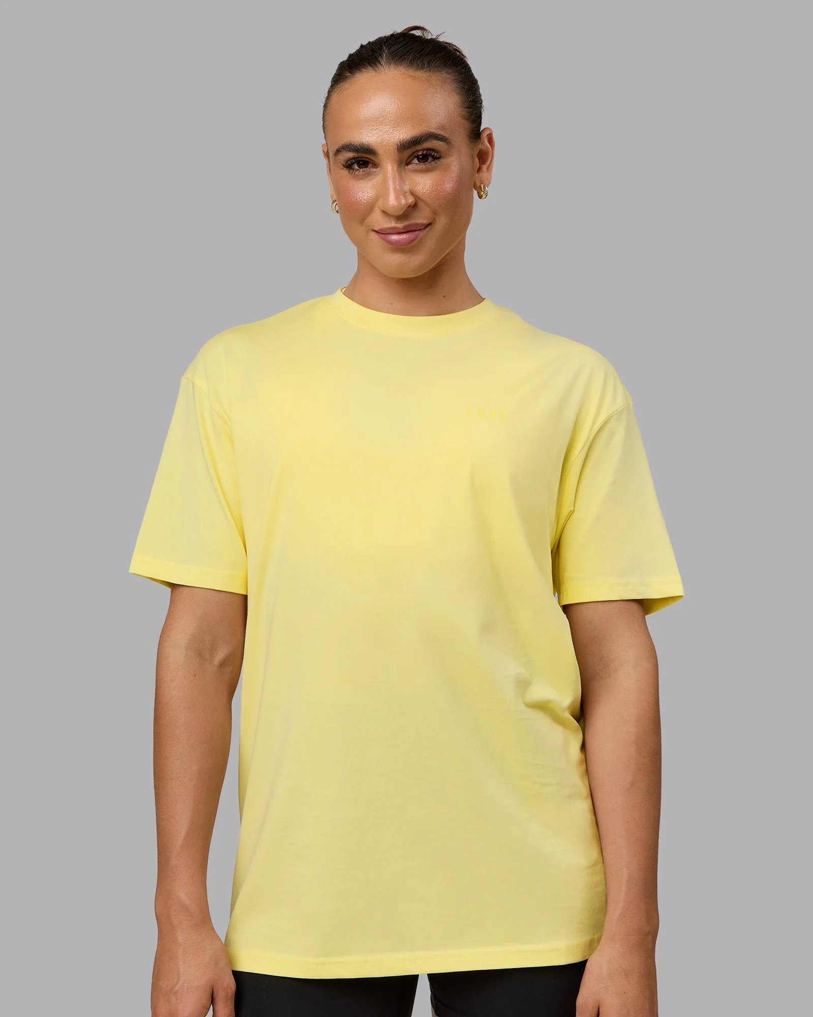 Enjoy the Journey Value Series FLXCotton Tee Oversize - Pale Yellow-Sundress - Image 3
