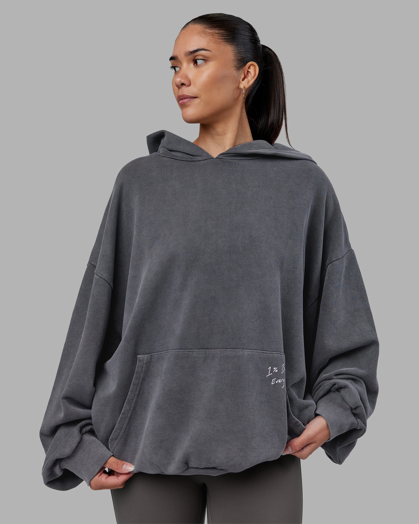 ETJ Values Washed Oversize Hoodie - Dark Storm-Light Bubblegum - Image 5