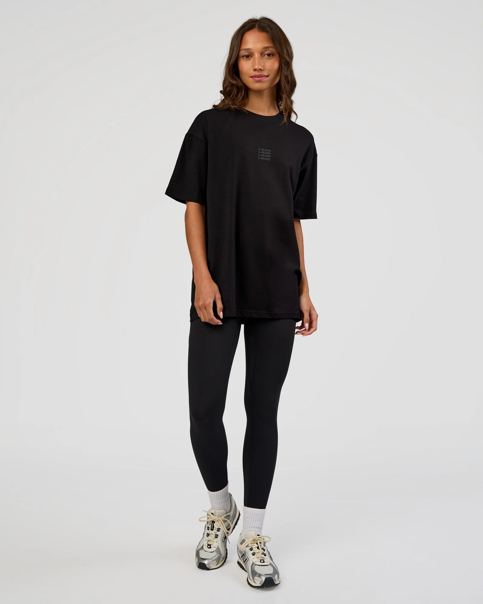 Everyday Elevation FLXCotton Oversized Tee - Black-Black - Image 11