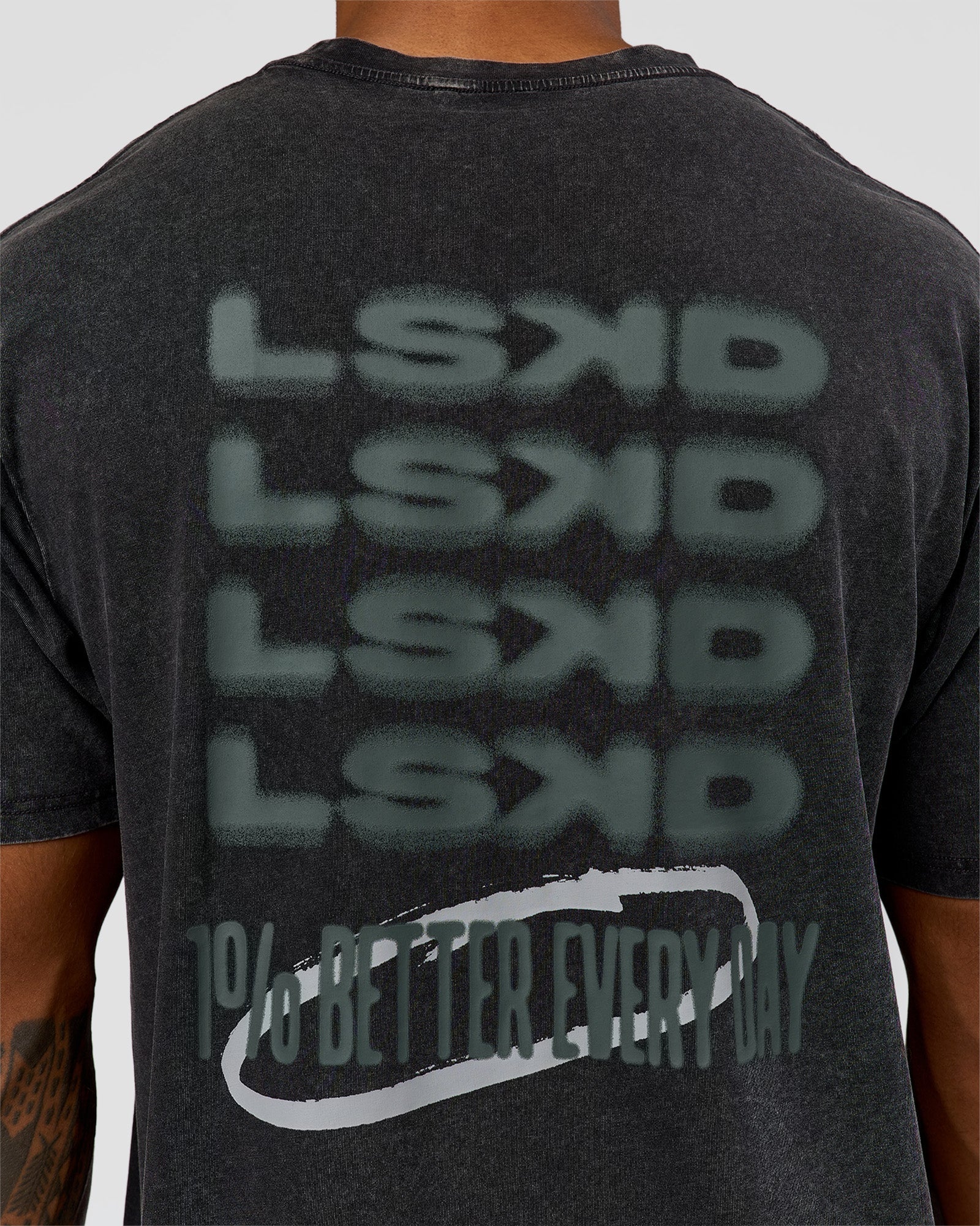 Everyday Elevation FLXCotton Oversized Tee - Black Washed-Carbon Green - Image 10