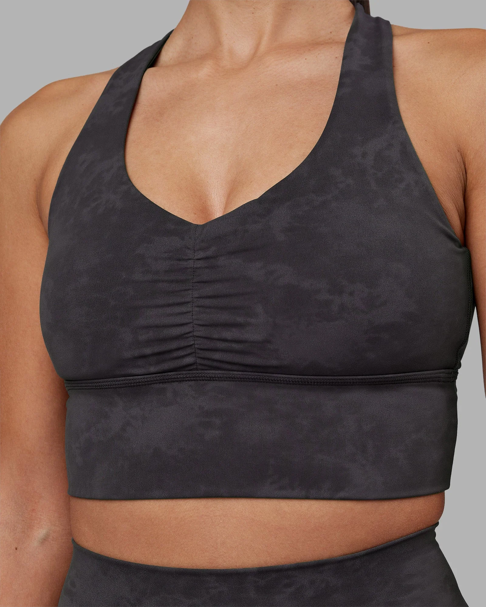 Evoke Longline Sports Bra - Dark Storm Wash - Image 4