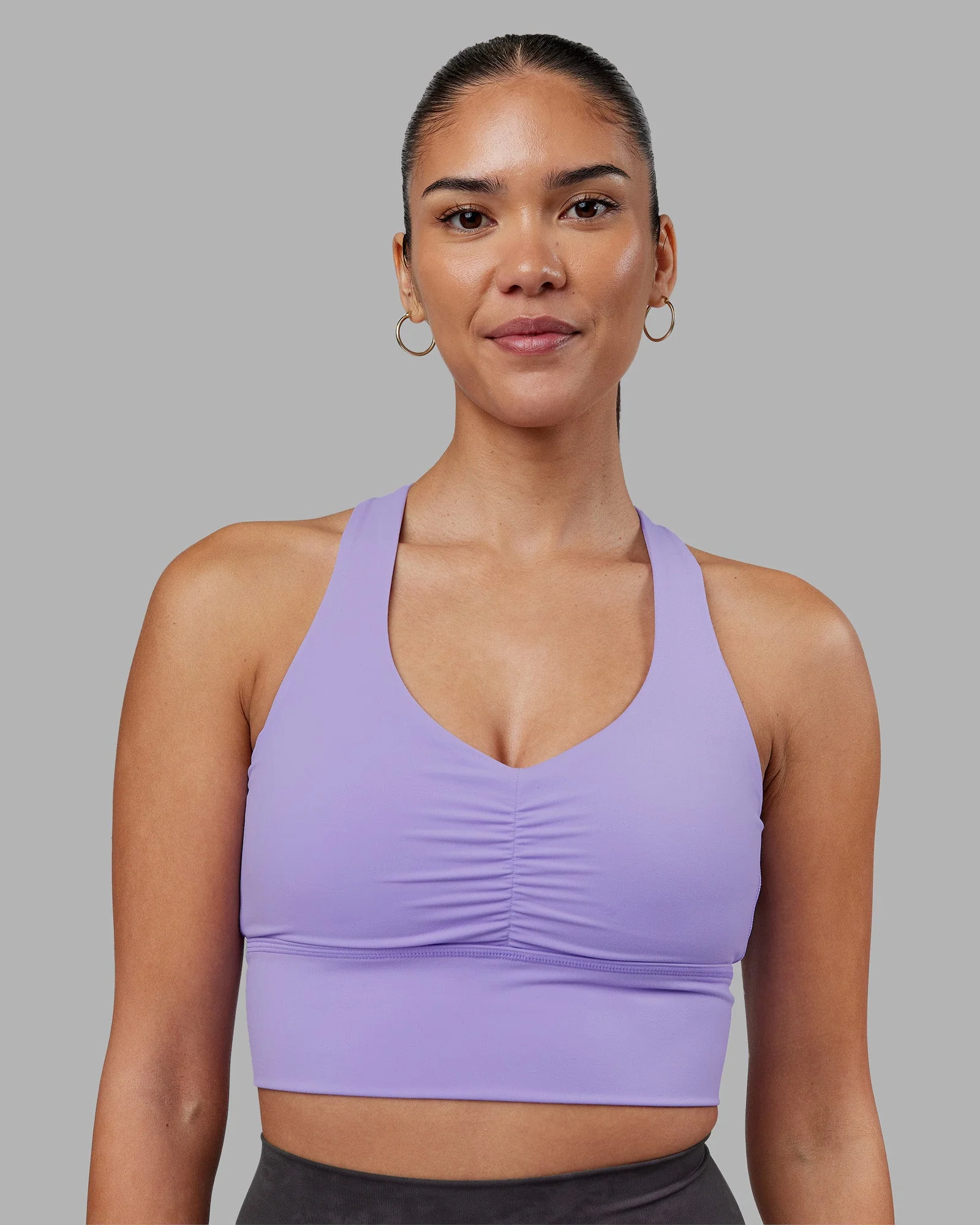 Evoke Longline Sports Bra - Violet Ray - Image 5