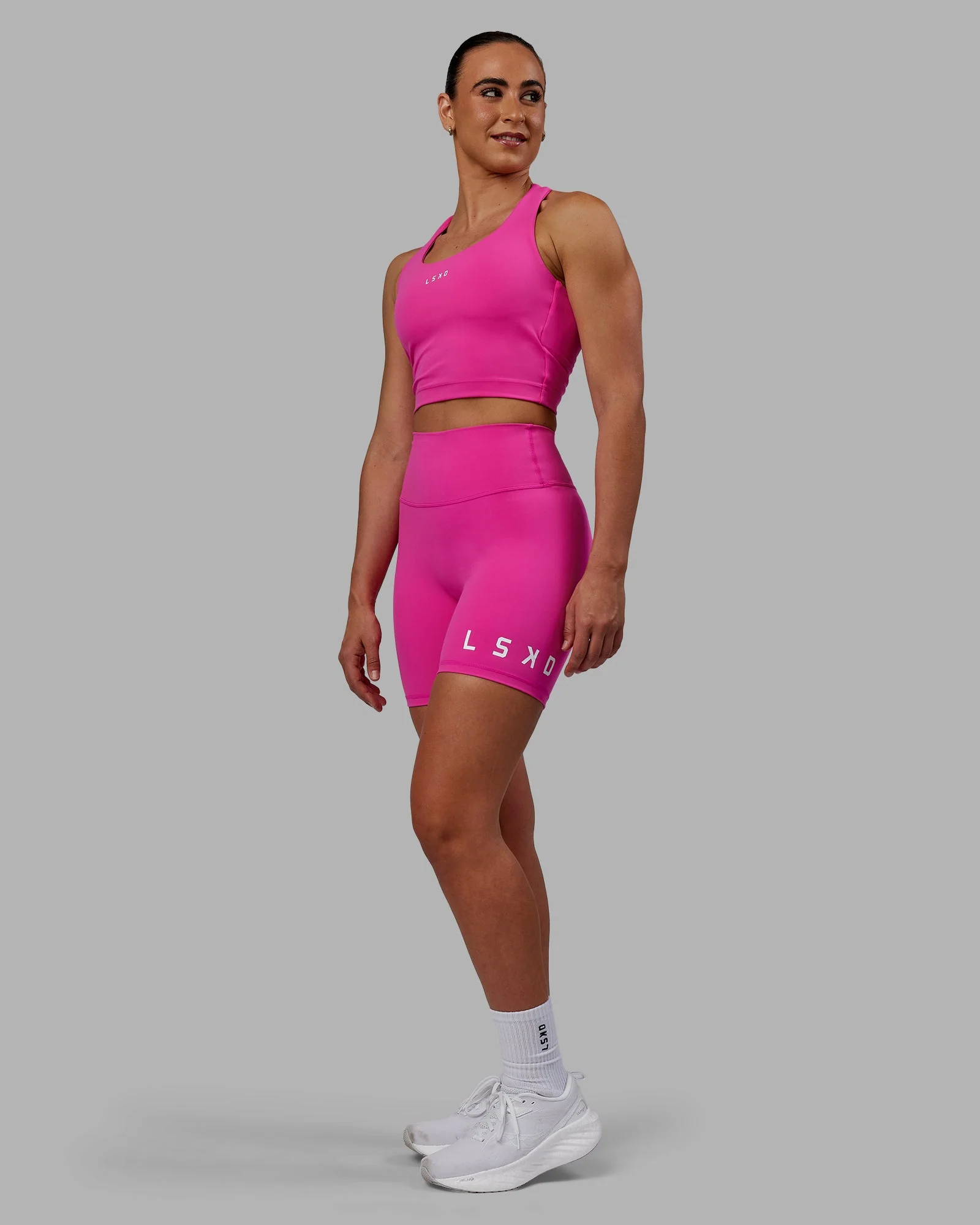 Evolved Ultra High-Rise 6" Short - Fuchsia Pink-White - Image 5