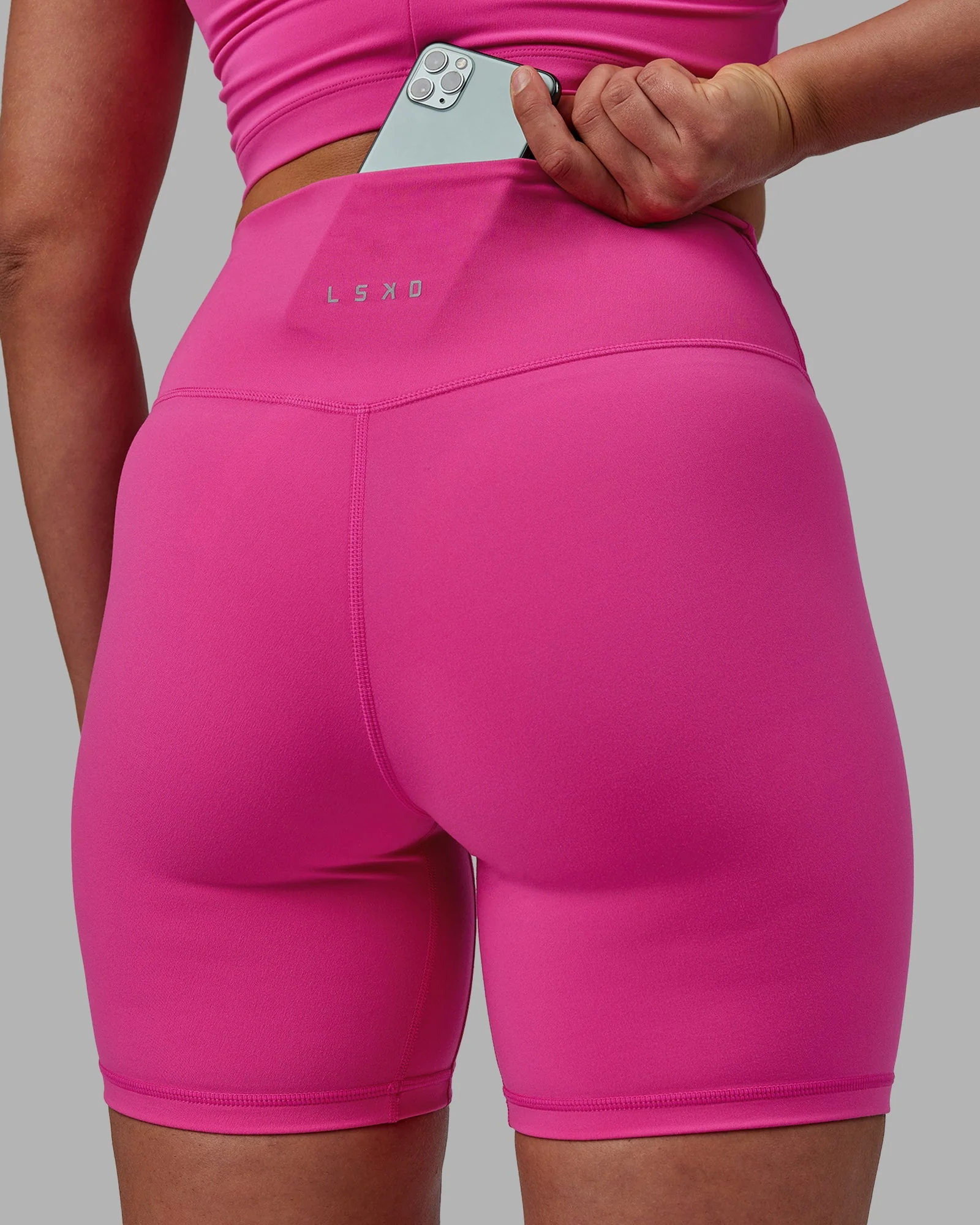 Evolved Ultra High-Rise 6" Short - Fuchsia Pink-White - Image 6
