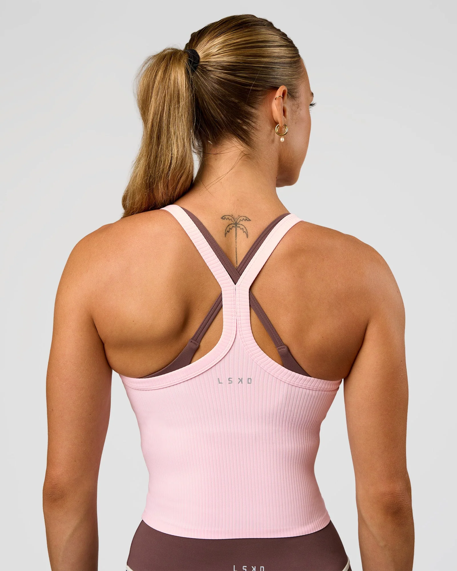 Flame Ribbed Tank - Marshmallow - Image 4