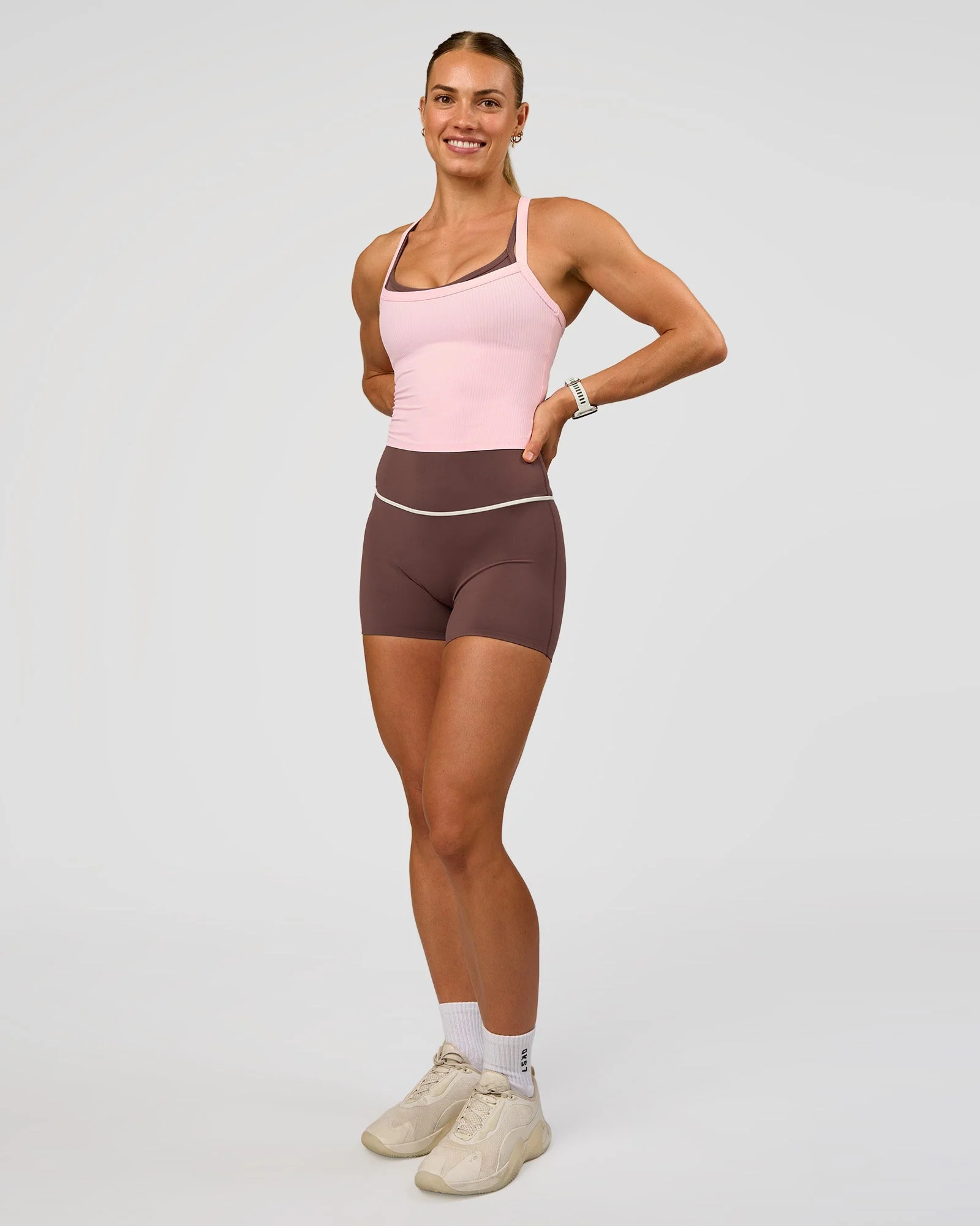 Flame Ribbed Tank - Marshmallow - Image 6