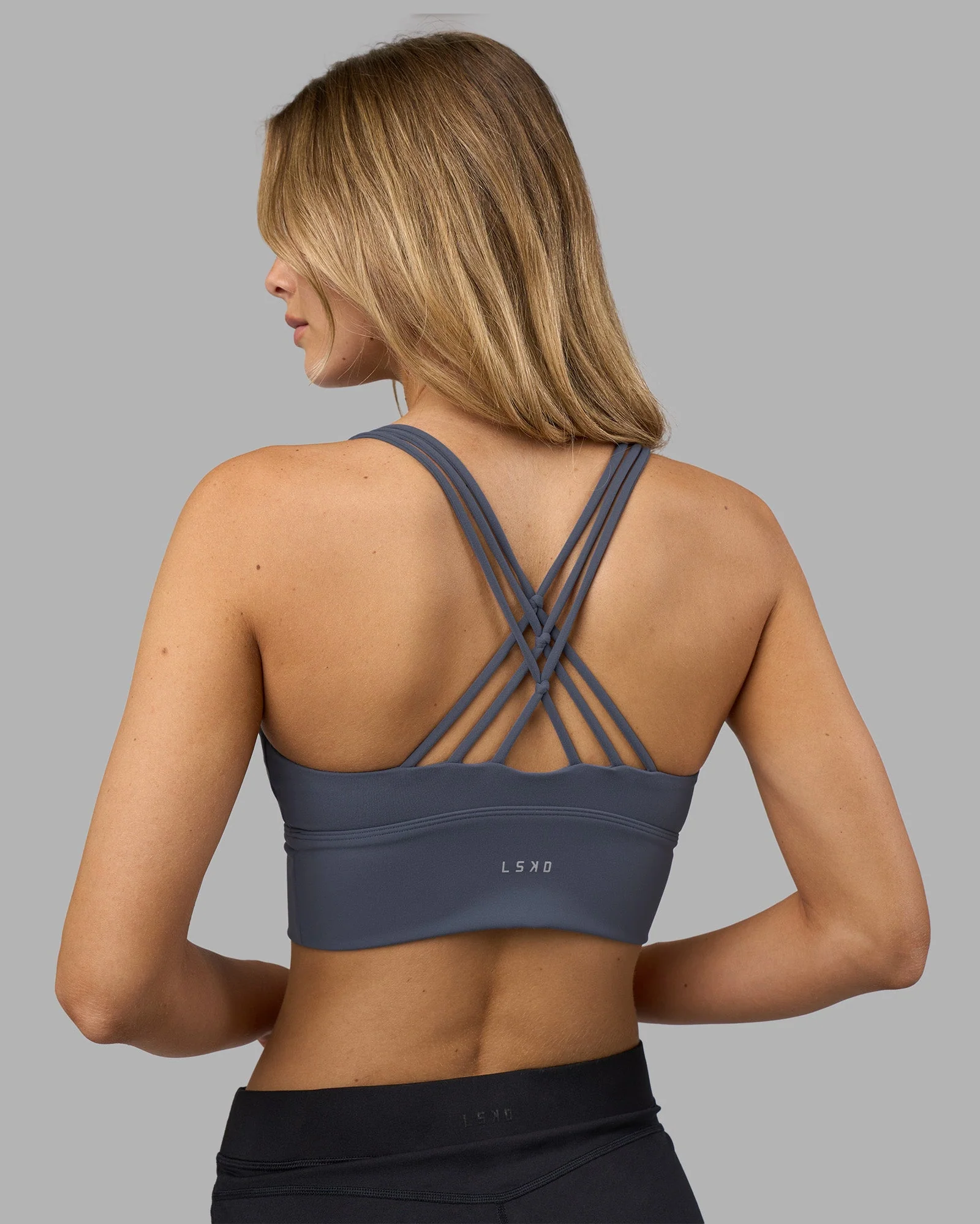 Flash Longline Sports Bra - Night Shadow