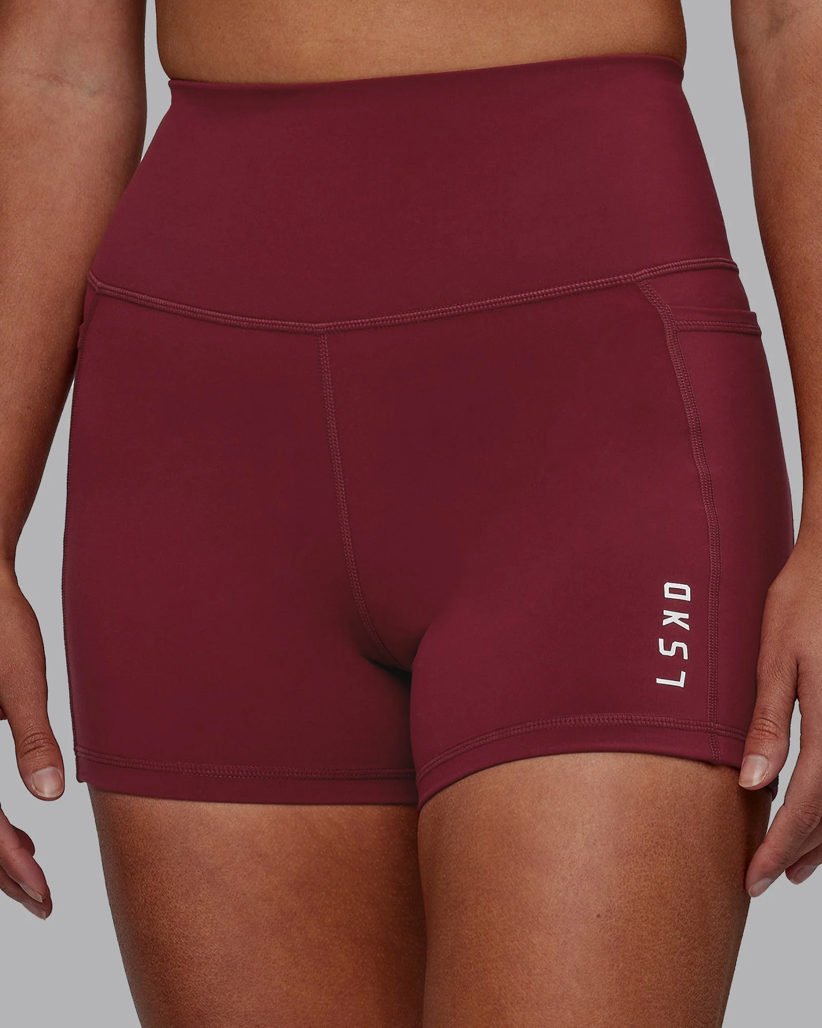 Flux Ultra High-Rise 4" Short Pockets - Cranberry - Image 5