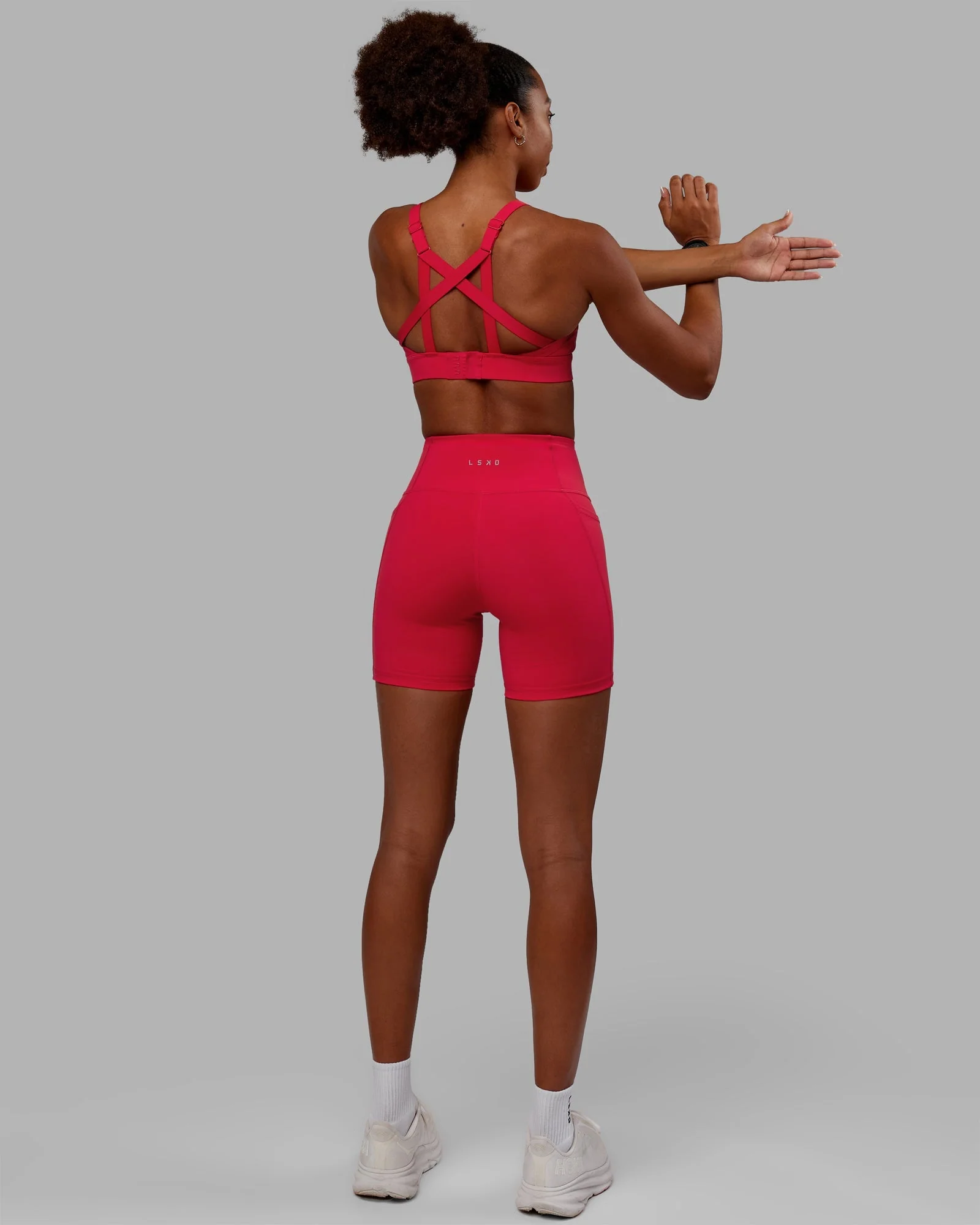 Flux Ultra High-Rise 6" Short Pockets - Scarlet - Image 3