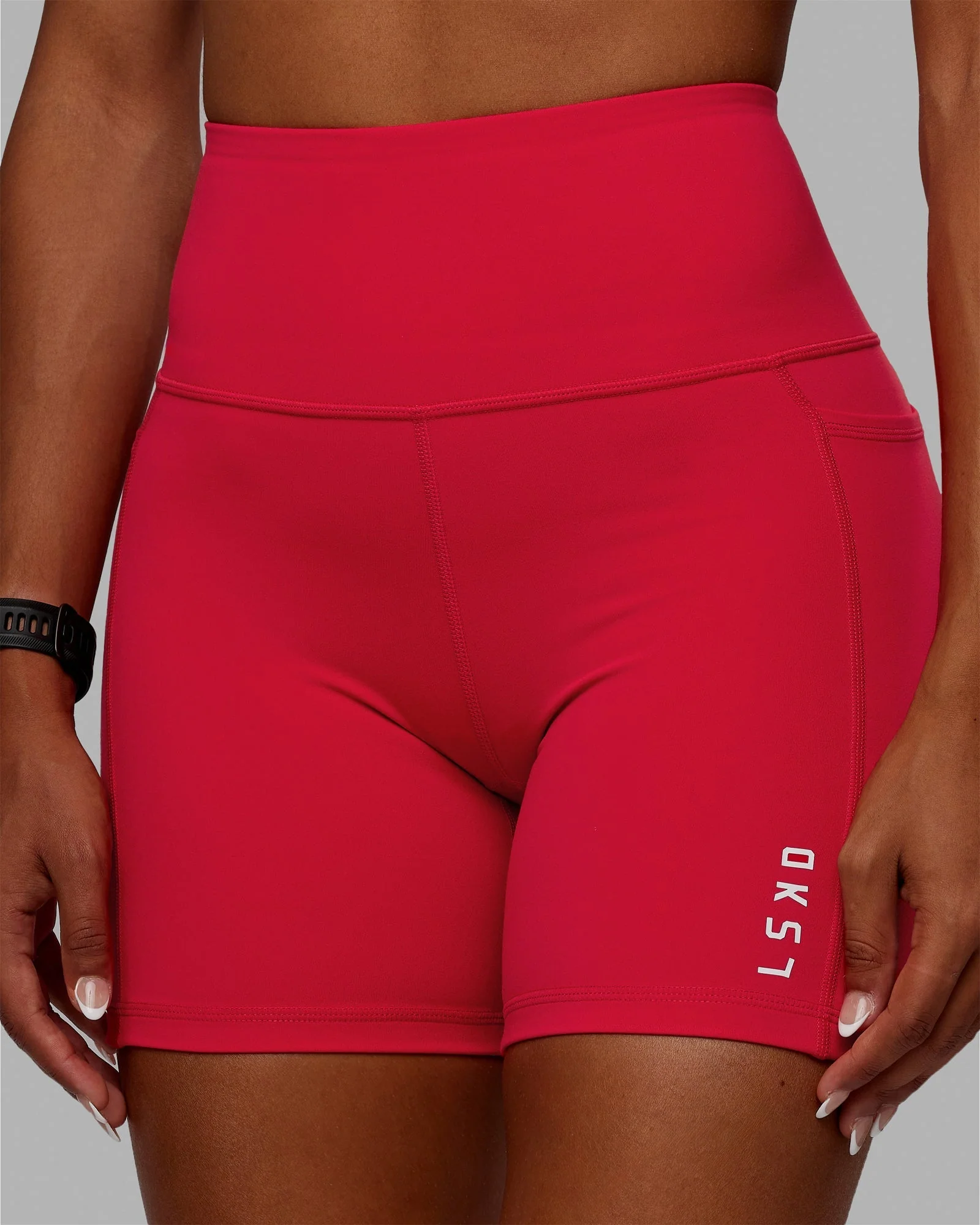 Flux Ultra High-Rise 6" Short Pockets - Scarlet - Image 6