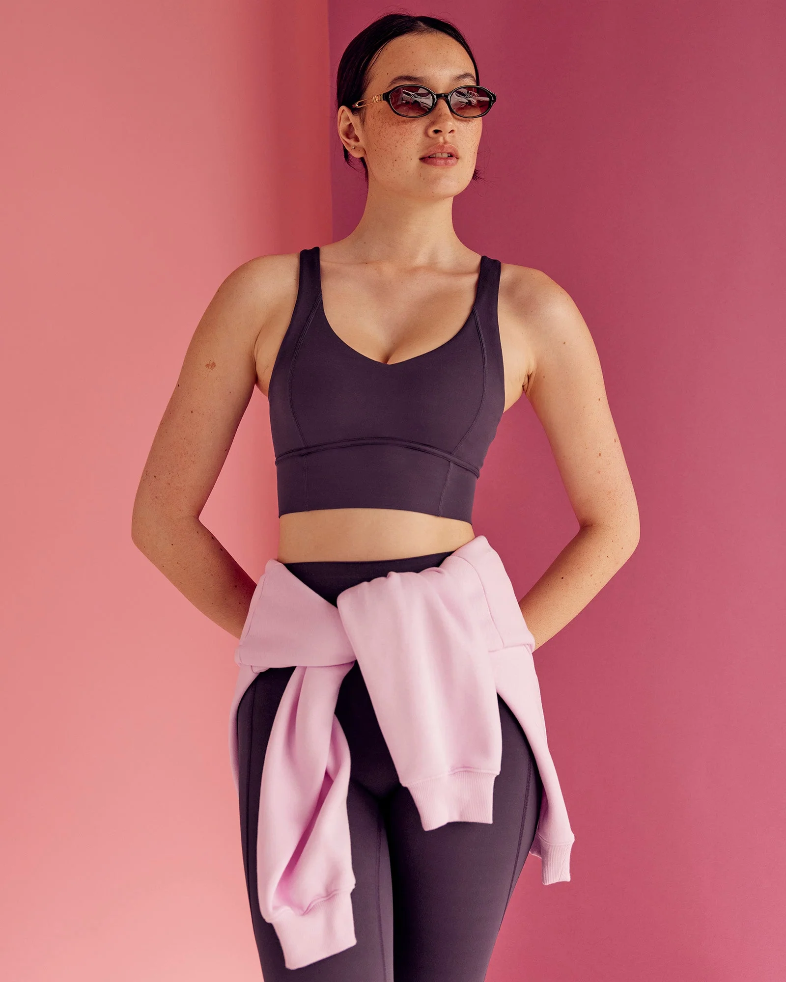 Function Longline Sports Bra - Midnight Plum