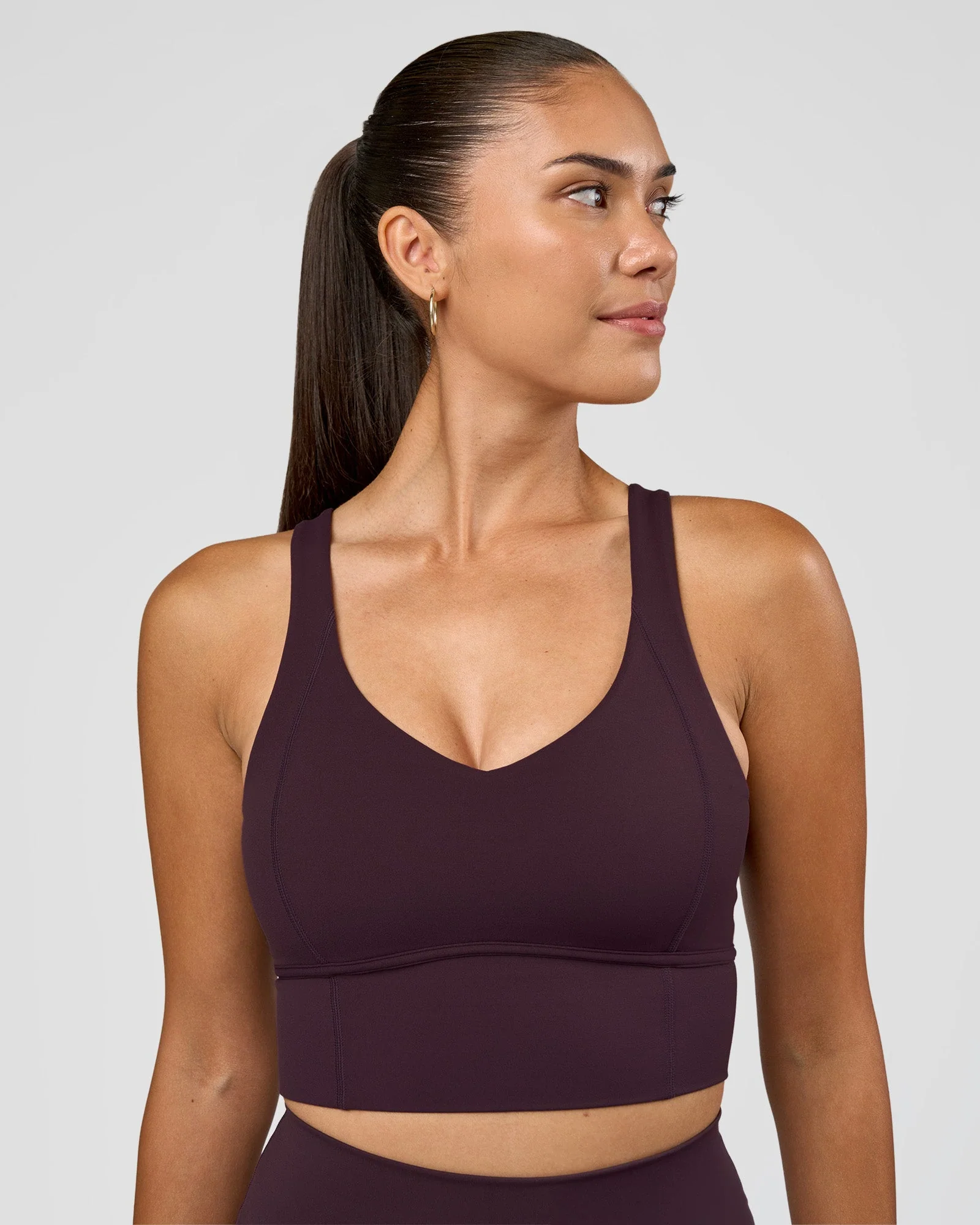Function Longline Sports Bra - Midnight Plum - Image 6