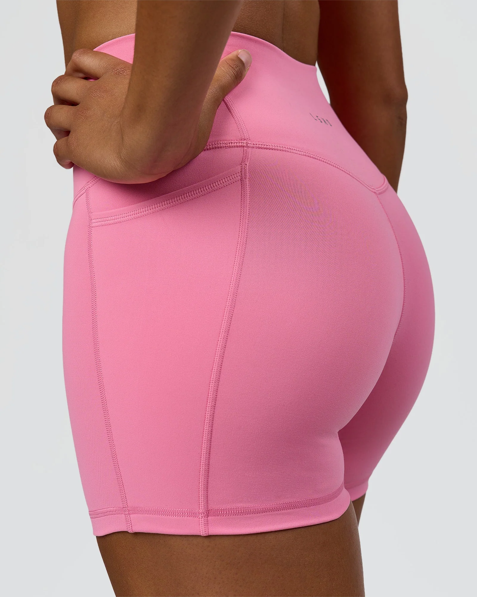 Fusion High-Rise 4" Short Pockets - Candy Pink - Image 7
