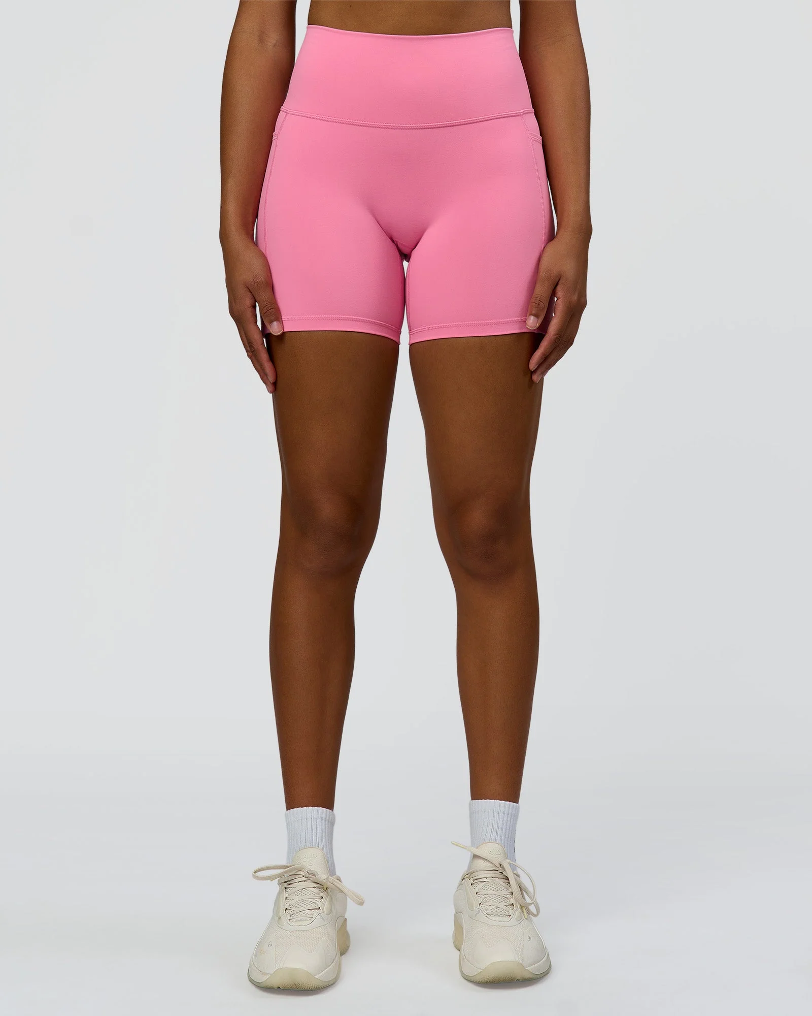 Fusion High-Rise 6" Short Pockets - Candy Pink - Image 7