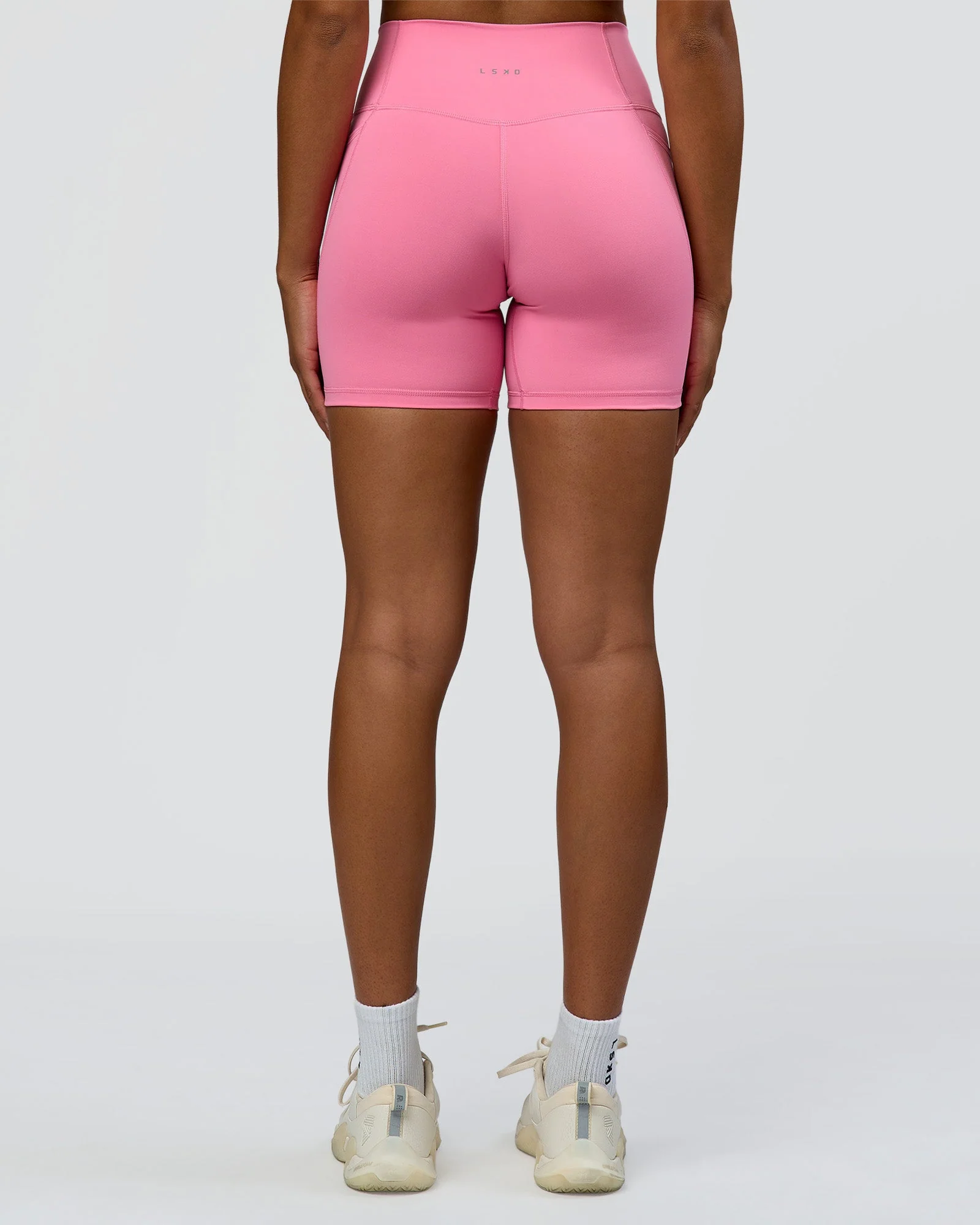 Fusion High-Rise 6" Short Pockets - Candy Pink - Image 8