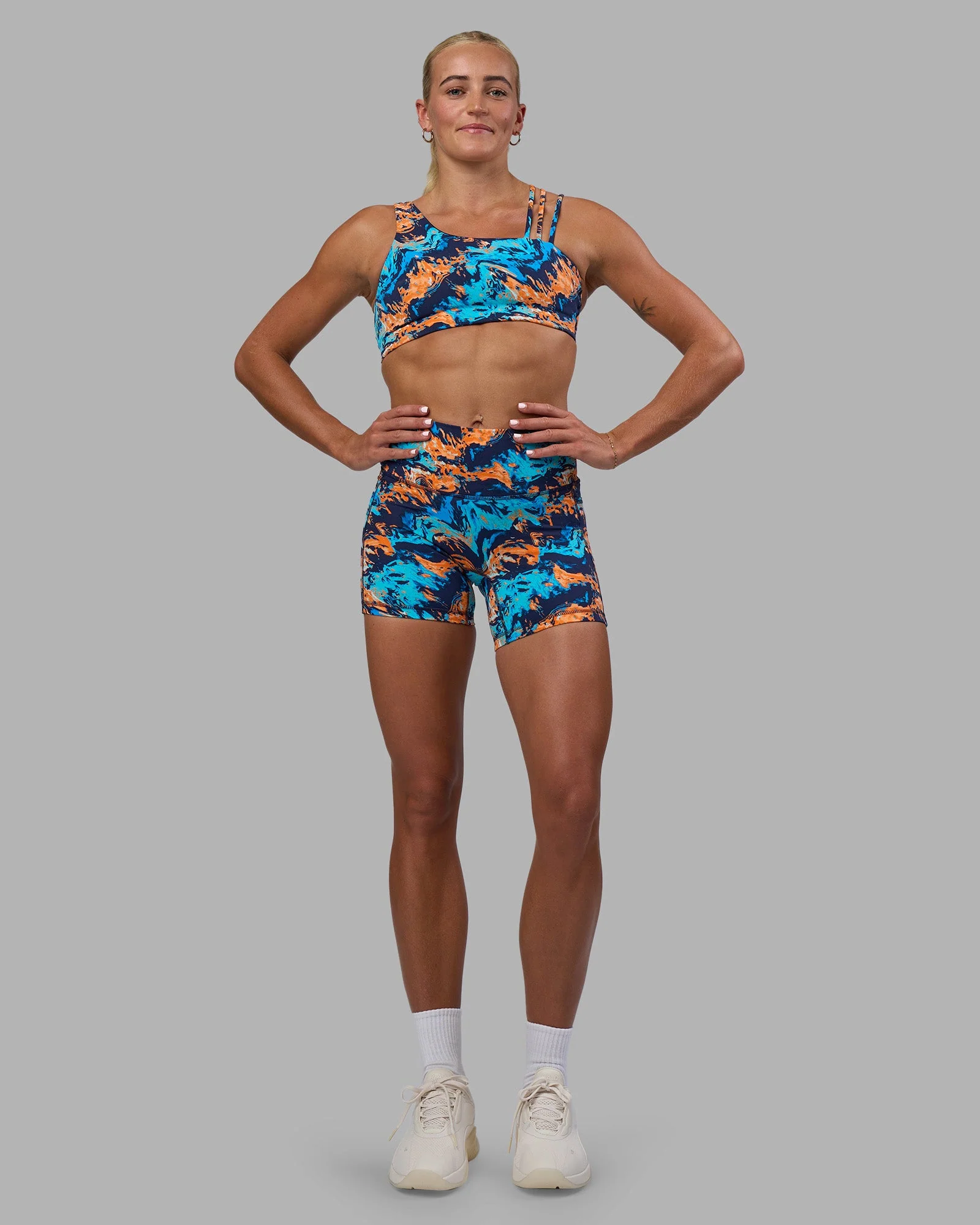 Fusion High-Rise 6" Short Pockets - React Print