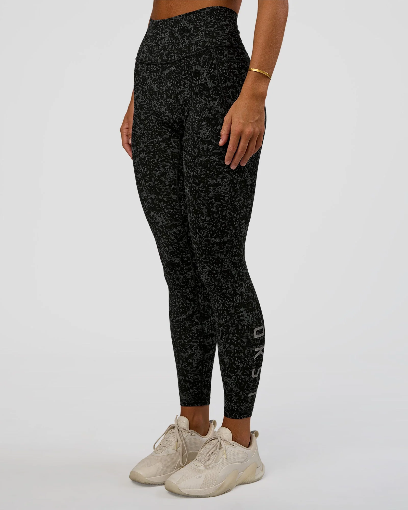Fusion Icon Ultra High-Rise Full Length Legging Pockets - Energy Print Black-Reflective